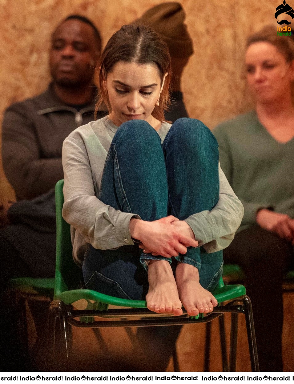 Emilia Clarke performing at The Seagull in London