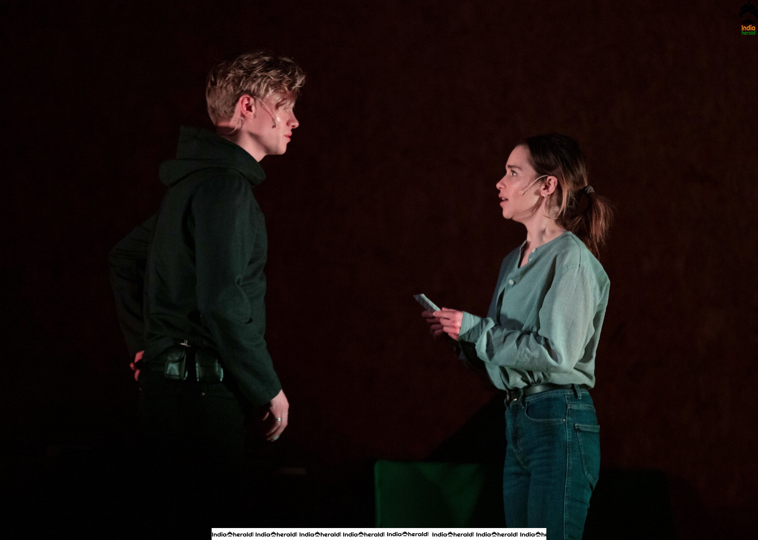 Emilia Clarke performing at The Seagull in London