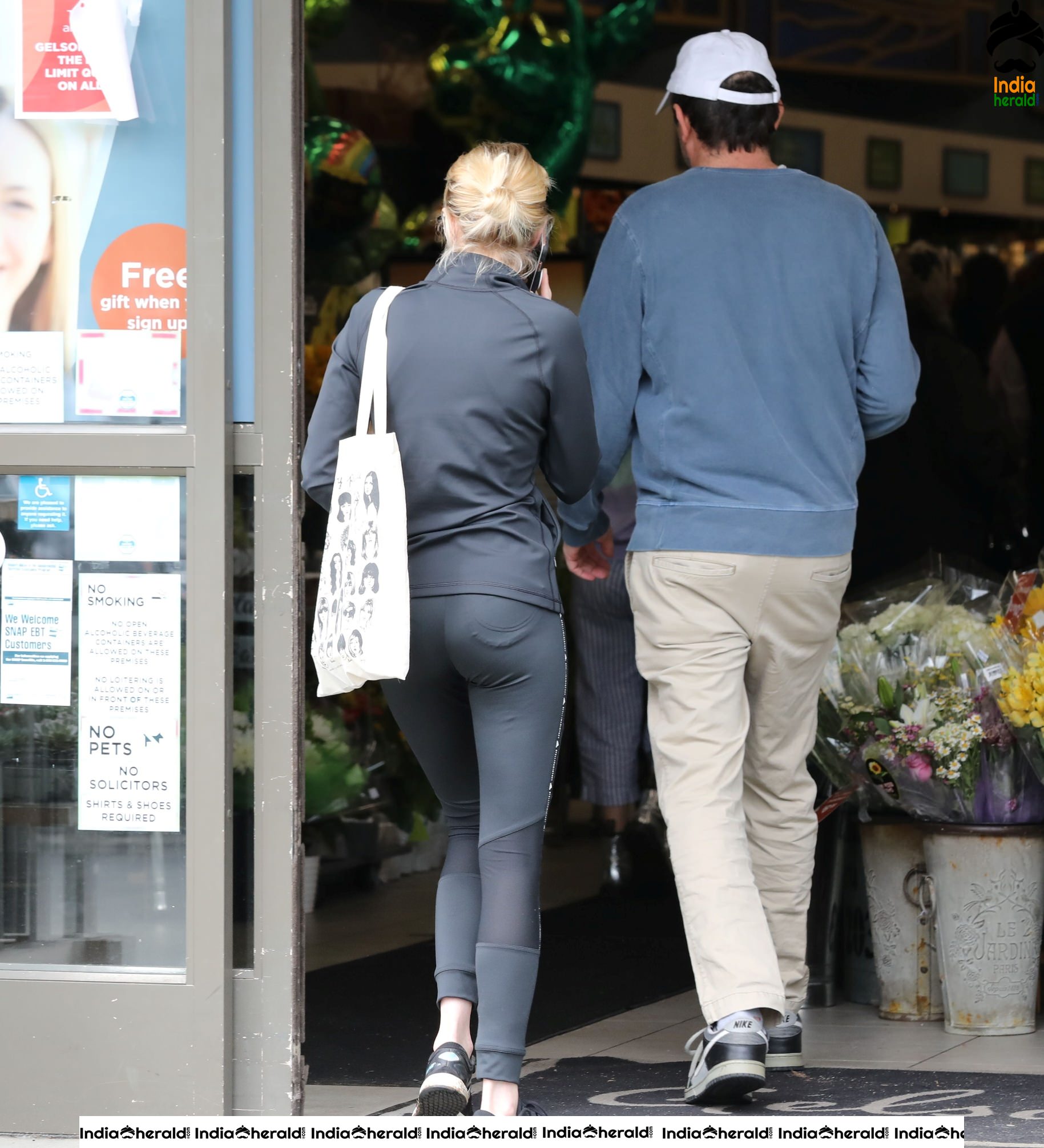 Emma Roberts Seen out buying supplies at a local supermarket in Los Feliz