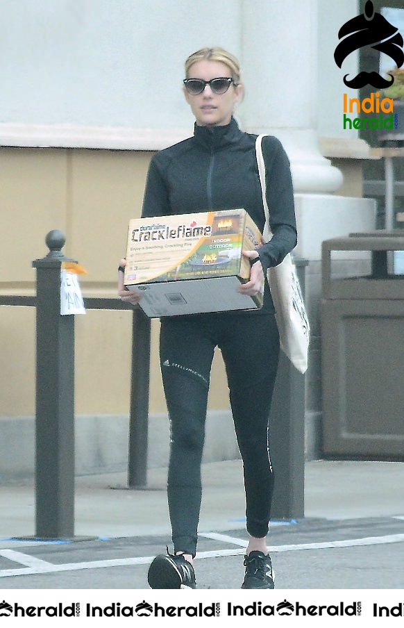 Emma Roberts Seen out buying supplies at a local supermarket in Los Feliz