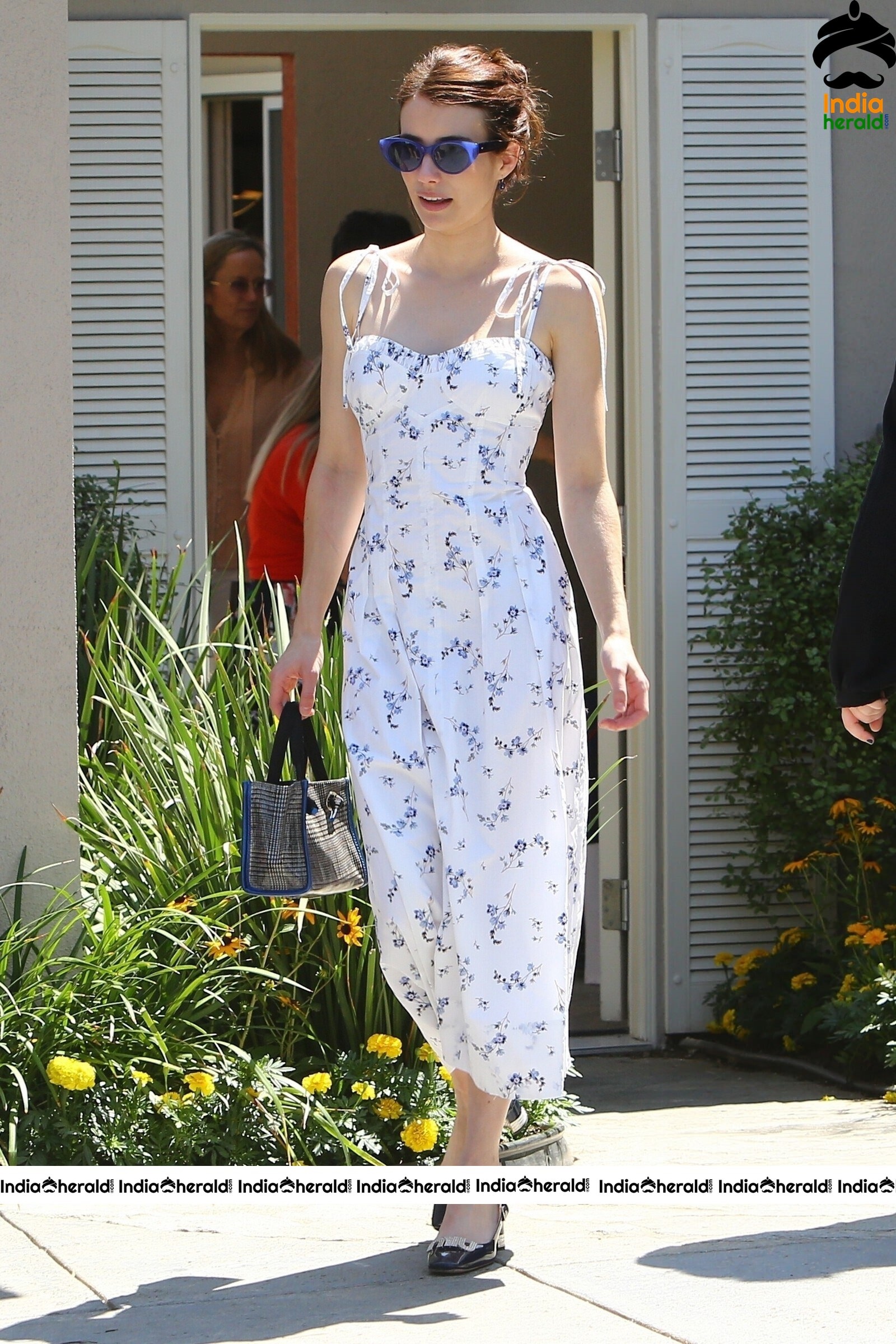 Emma Roberts Spotted In Brentwood CA