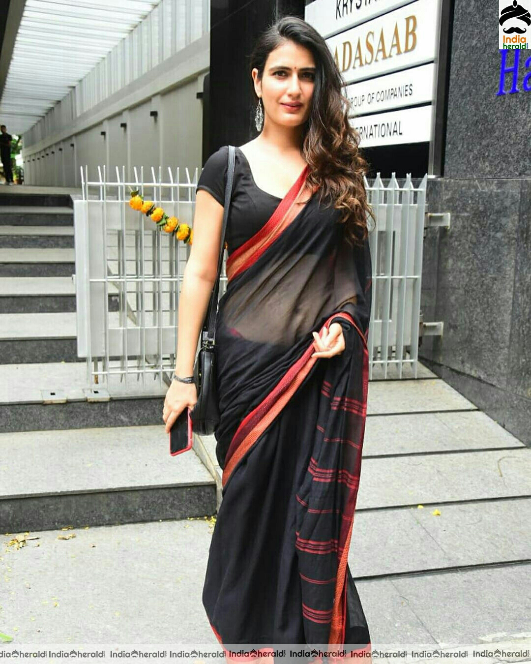 Fatima Sana Sheikh hot in Transparent Saree