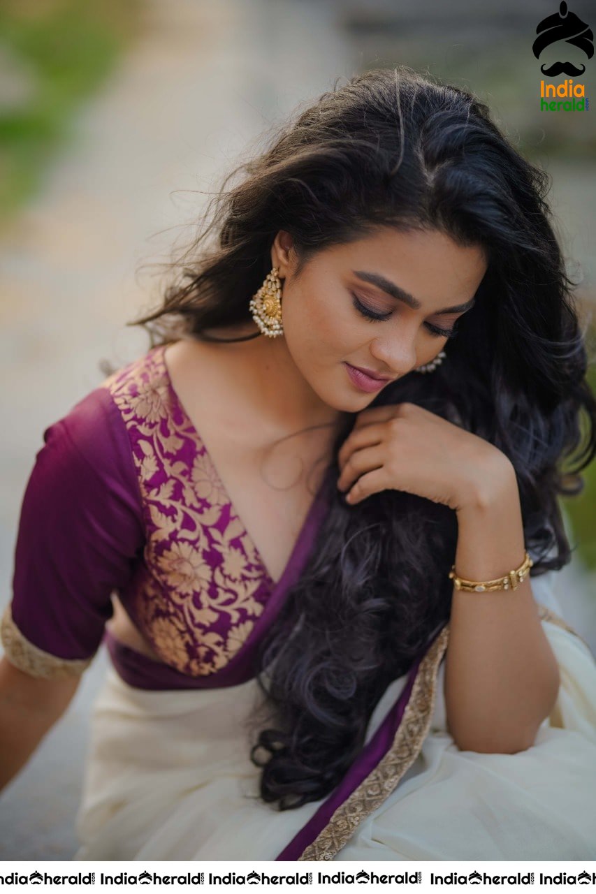 Gayathrie Shankar Latest Hot Photoshoot in Saree