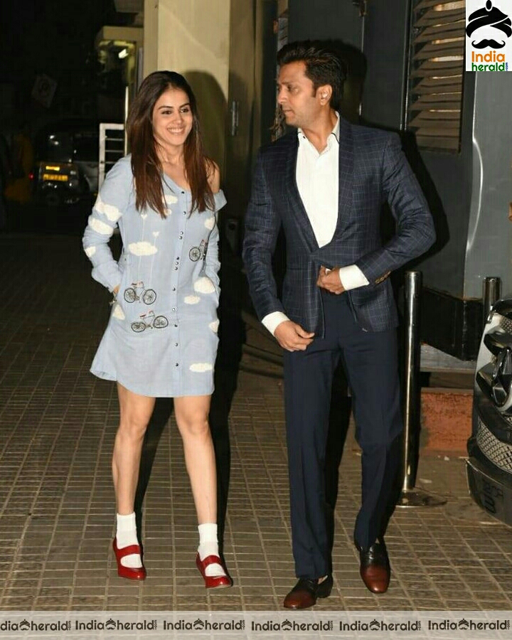 Genelia With Her Husband Spotted Outside Juhu