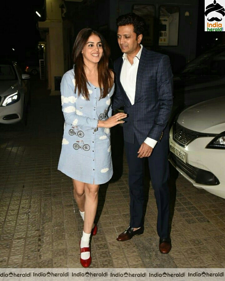 Genelia With Her Husband Spotted Outside Juhu