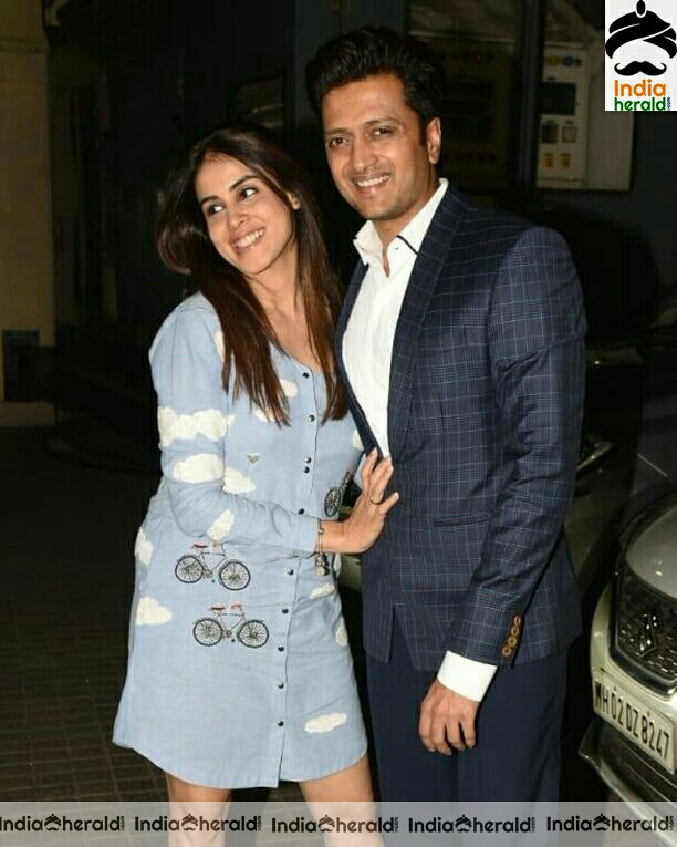 Genelia With Her Husband Spotted Outside Juhu