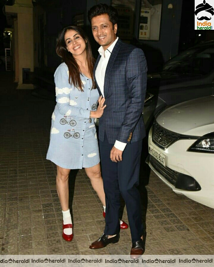 Genelia With Her Husband Spotted Outside Juhu