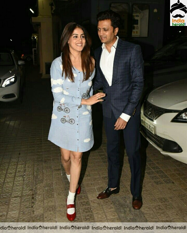 Genelia With Her Husband Spotted Outside Juhu