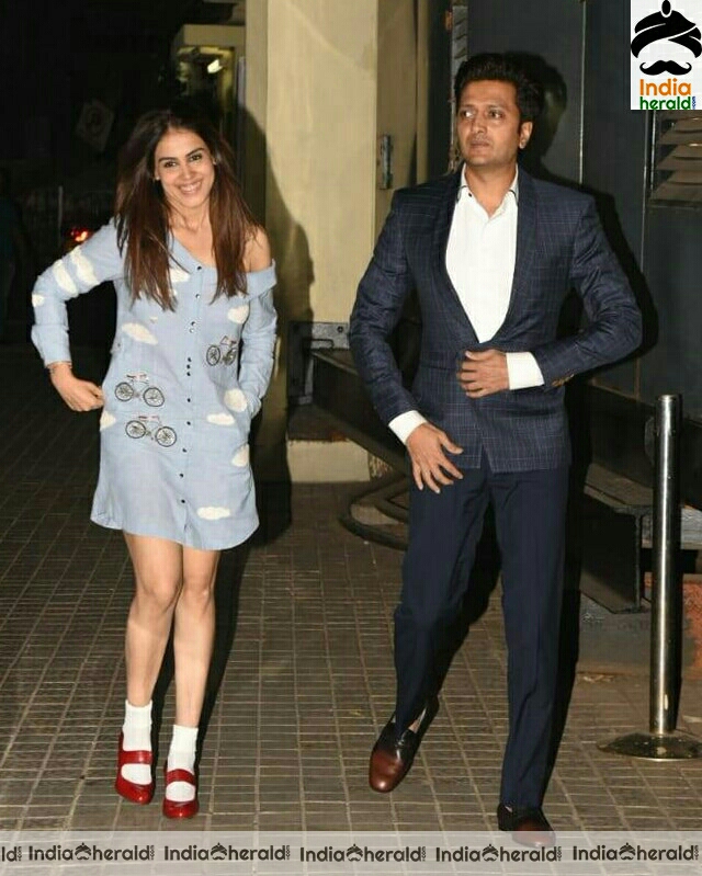 Genelia With Her Husband Spotted Outside Juhu