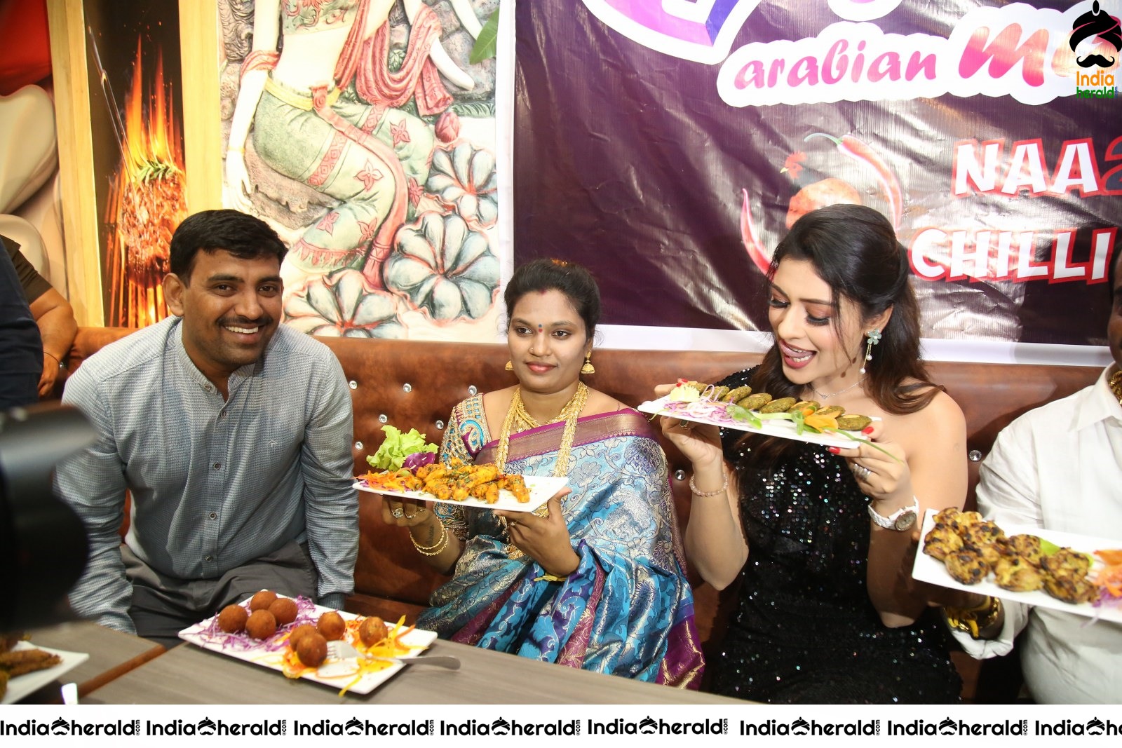 Girl Friend Arabian Mandi Restaurant Launch by Payal Rajput and Bhanu Sree at Madhapur Set 3