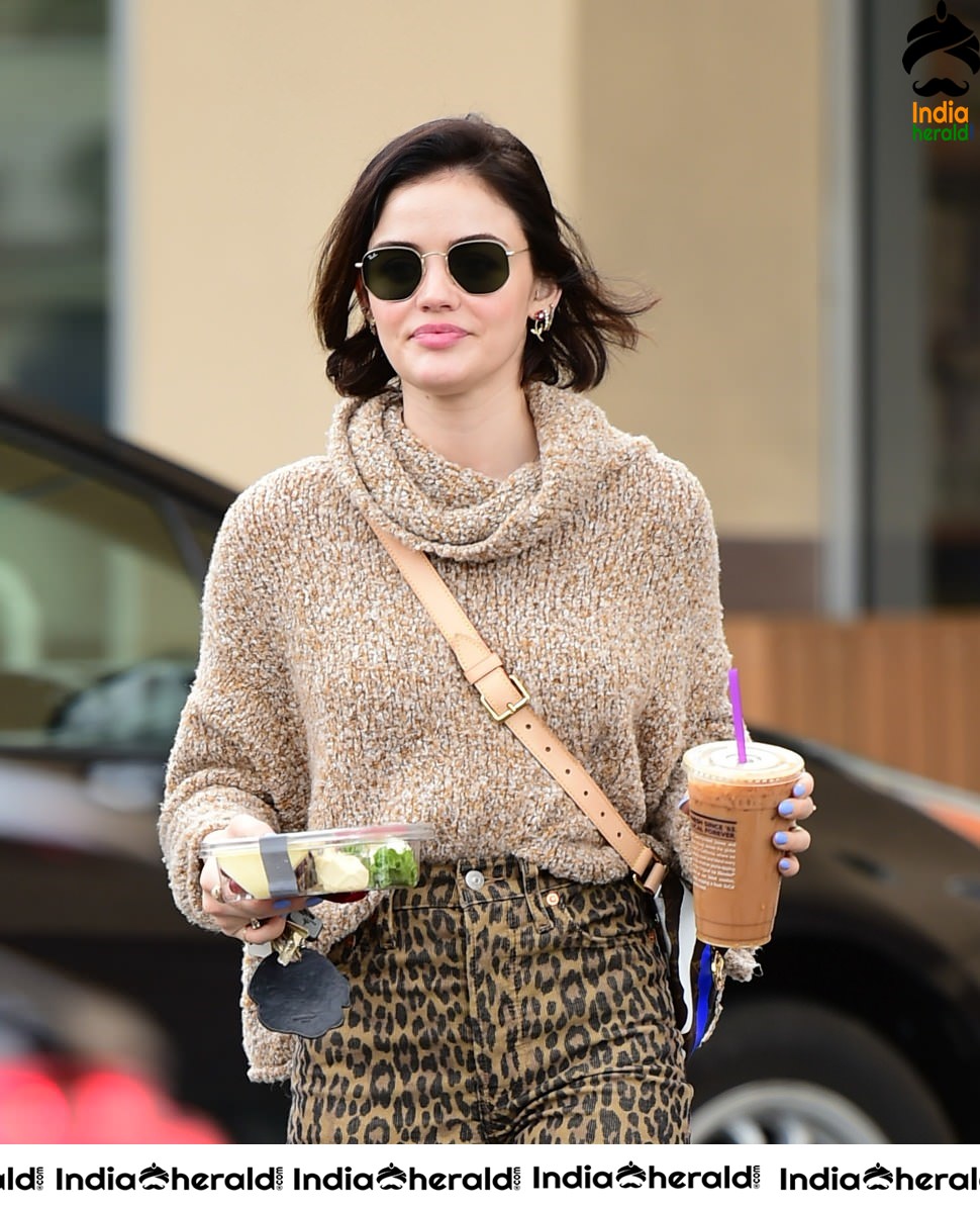 Gorgeous Paparazzi Photos of Lucy Hale while walking out in Los Angeles