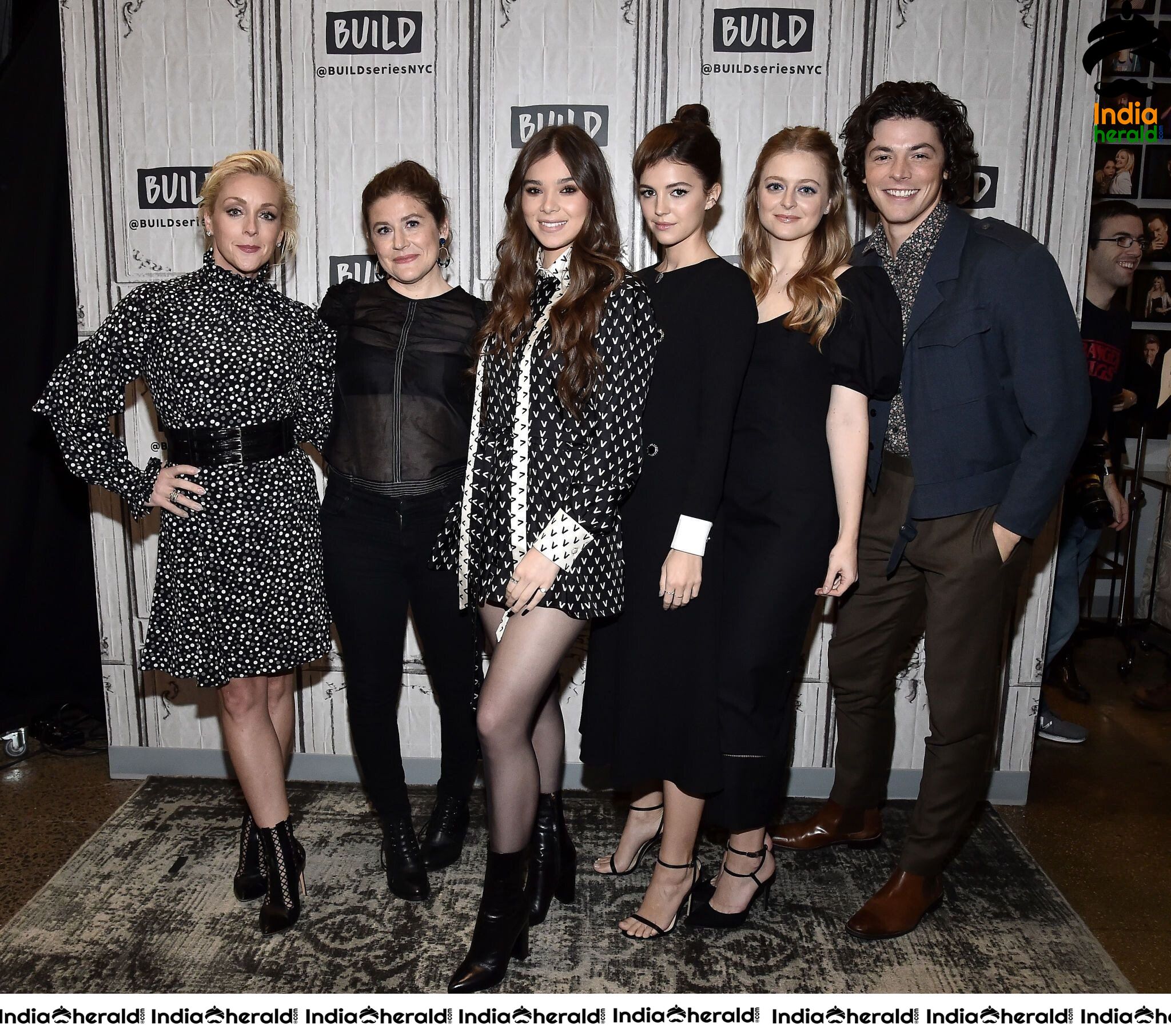 Hailee Steinfeld in Black Transparent Stockings at AOL Build in New York City Set 2