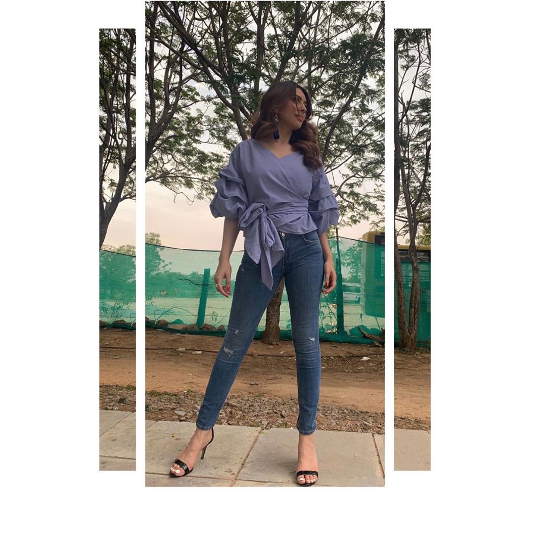 Hansika in her denim