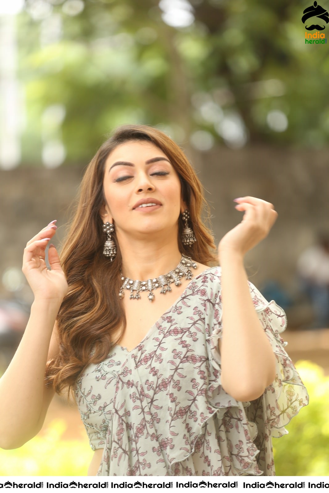 Hansika Latest Hot Photos in a Frill Attire Set 1