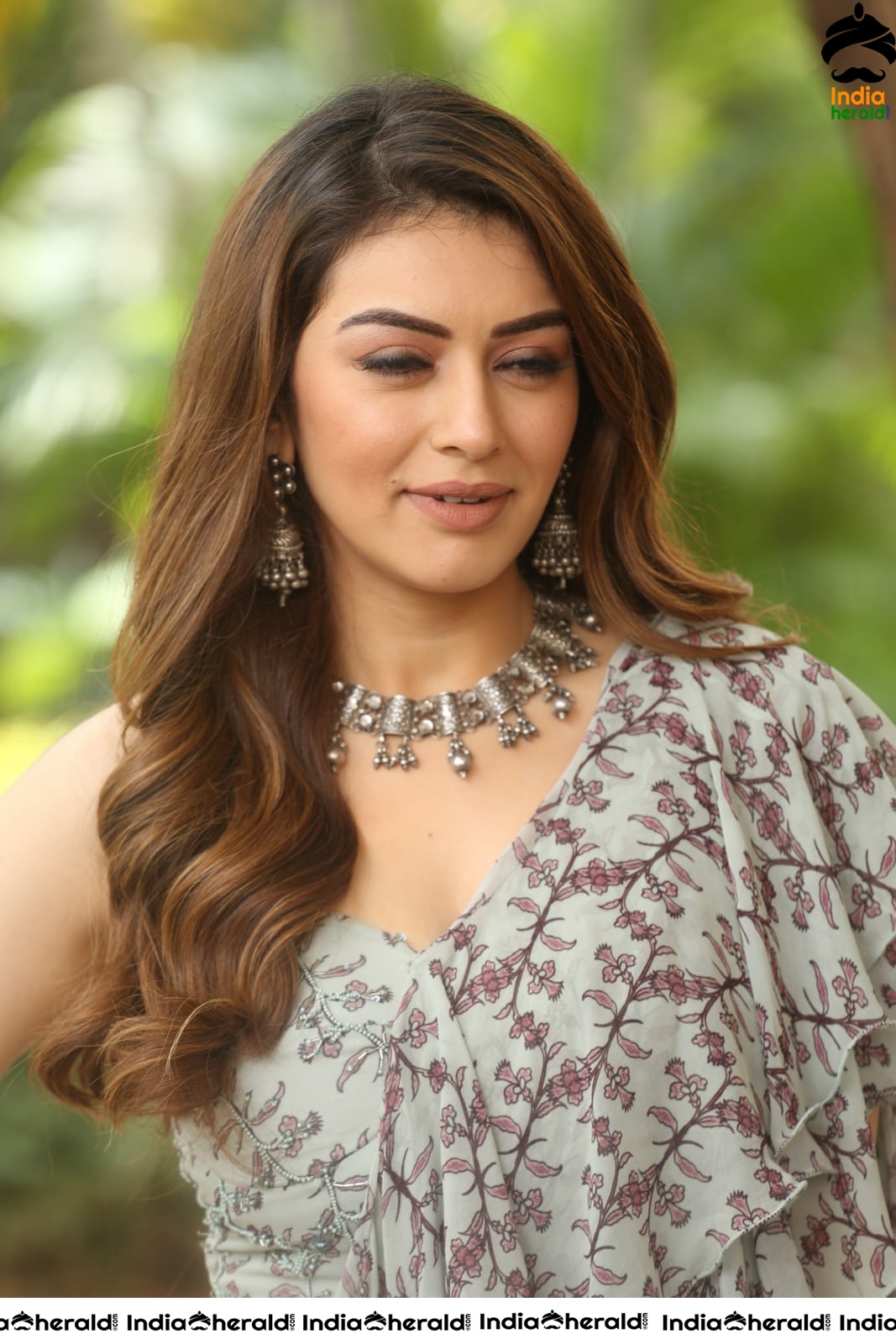 Hansika Latest Hot Photos in a Frill Attire Set 2