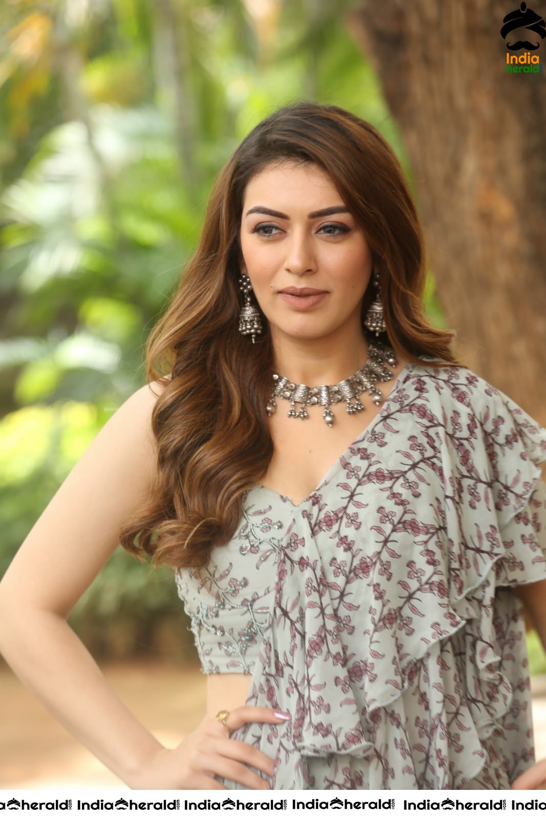 Hansika Latest Hot Photos in a Frill Attire Set 2