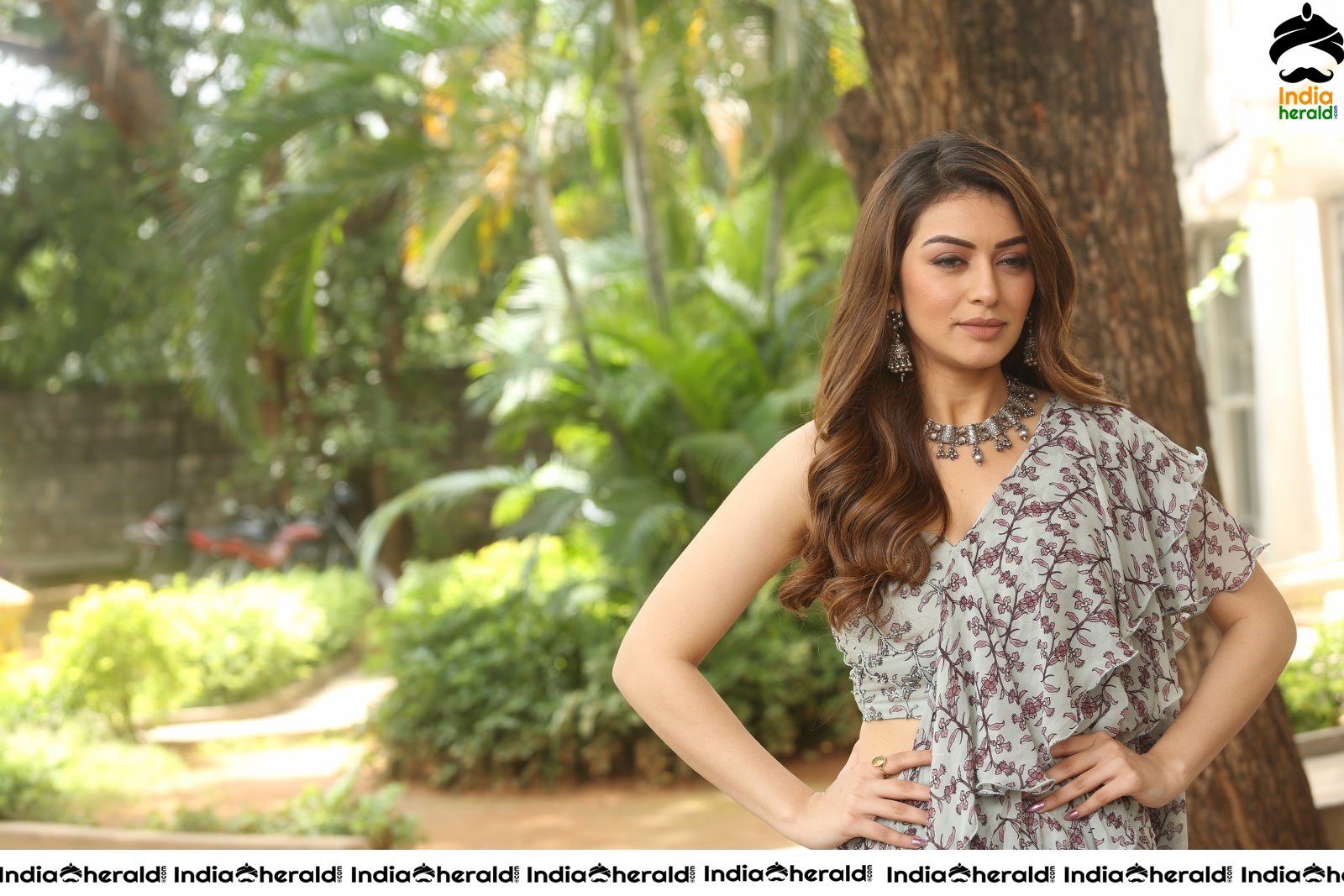 Hansika Latest Hot Photos in a Frill Attire Set 4