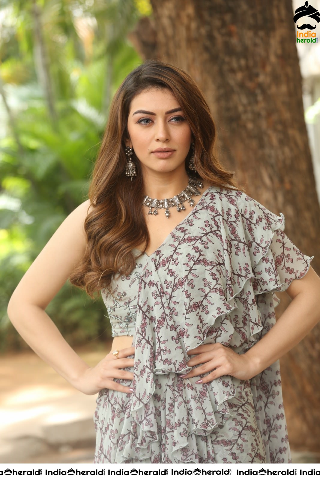 Hansika Latest Hot Photos in a Frill Attire Set 4