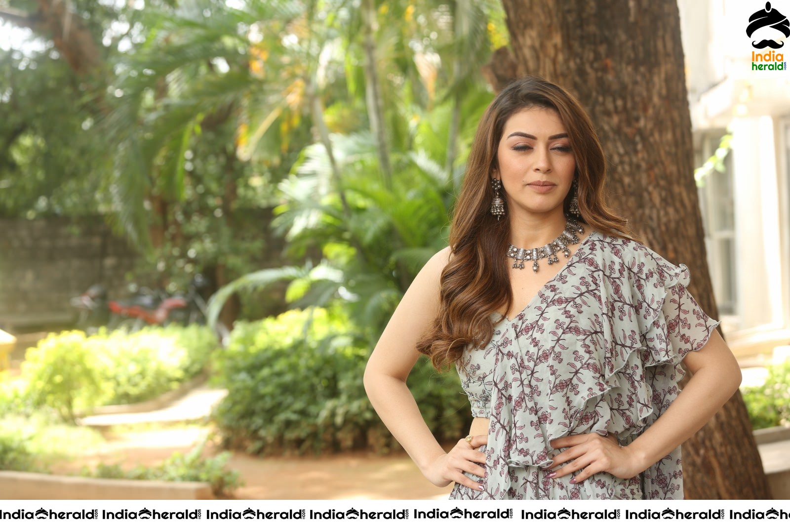 Hansika Latest Hot Photos in a Frill Attire Set 4