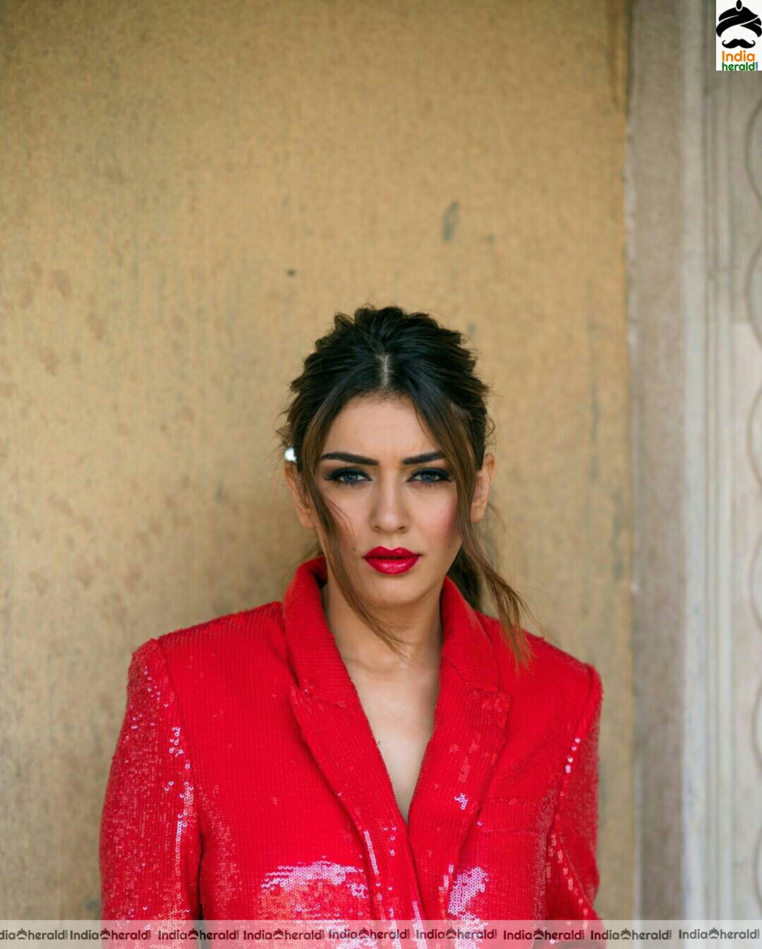 Hansika Latest Stylish Red Dress Photostills