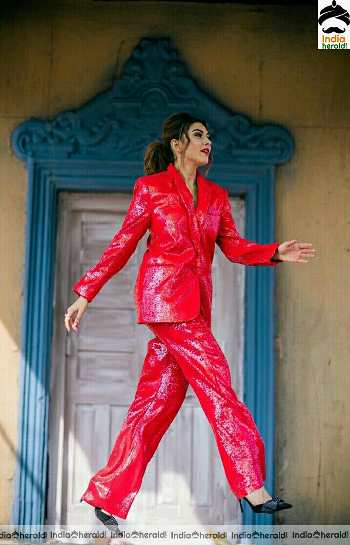 Hansika Latest Stylish Red Dress Photostills