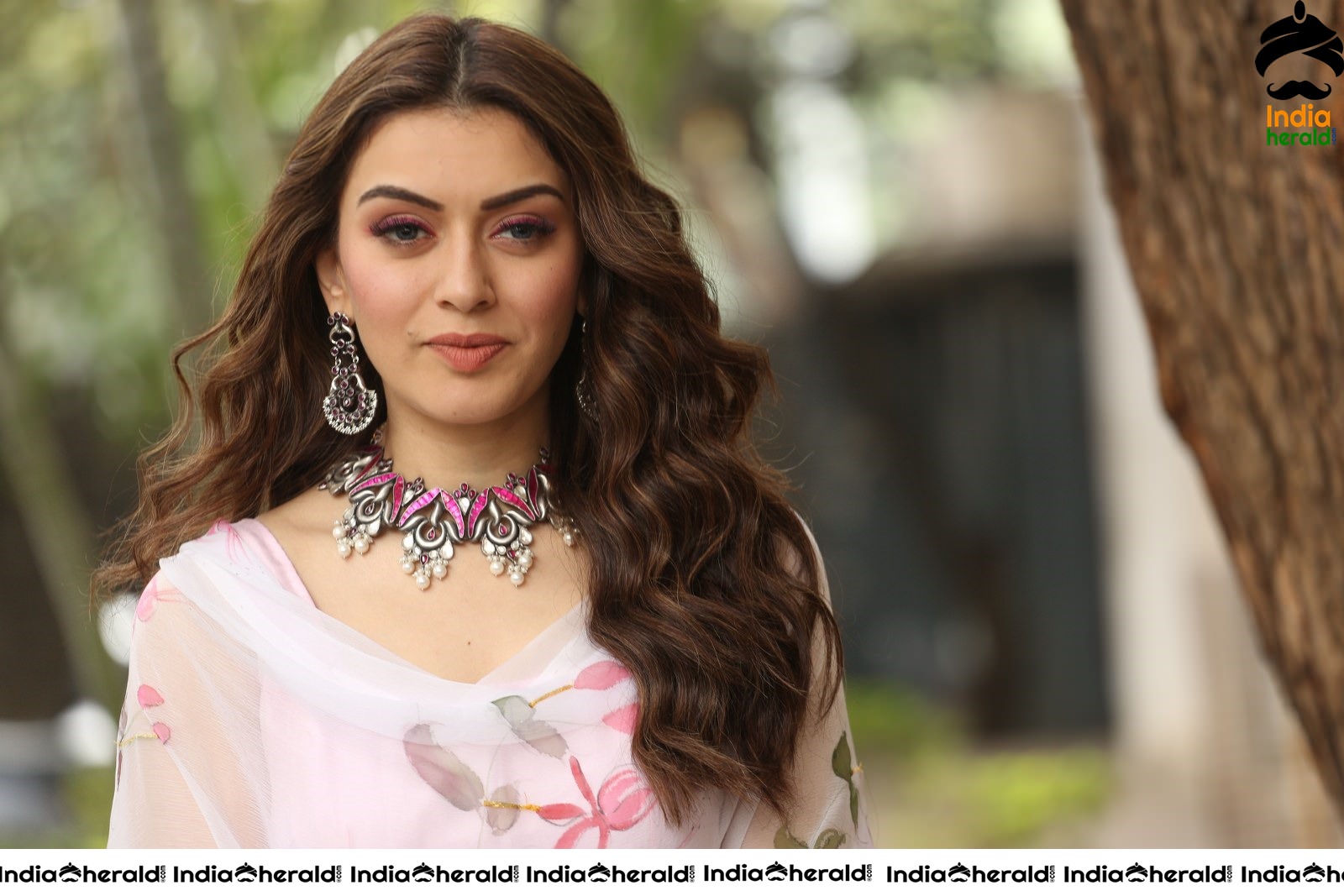 Hansika Looking Angelic in White Set 2