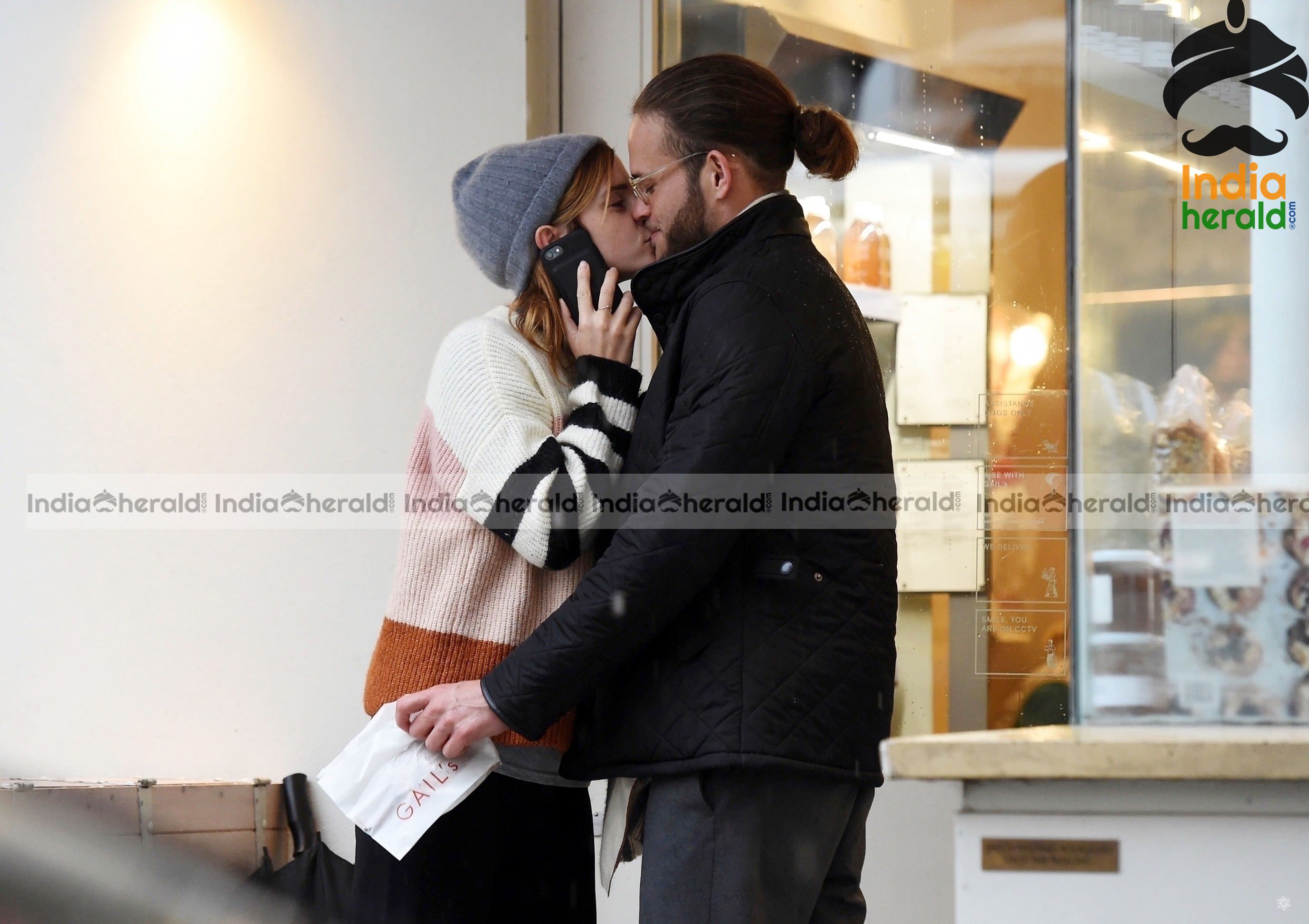Harry Potter Girl Emma Watson Caught Kissing a Guy in Hotel Lobby