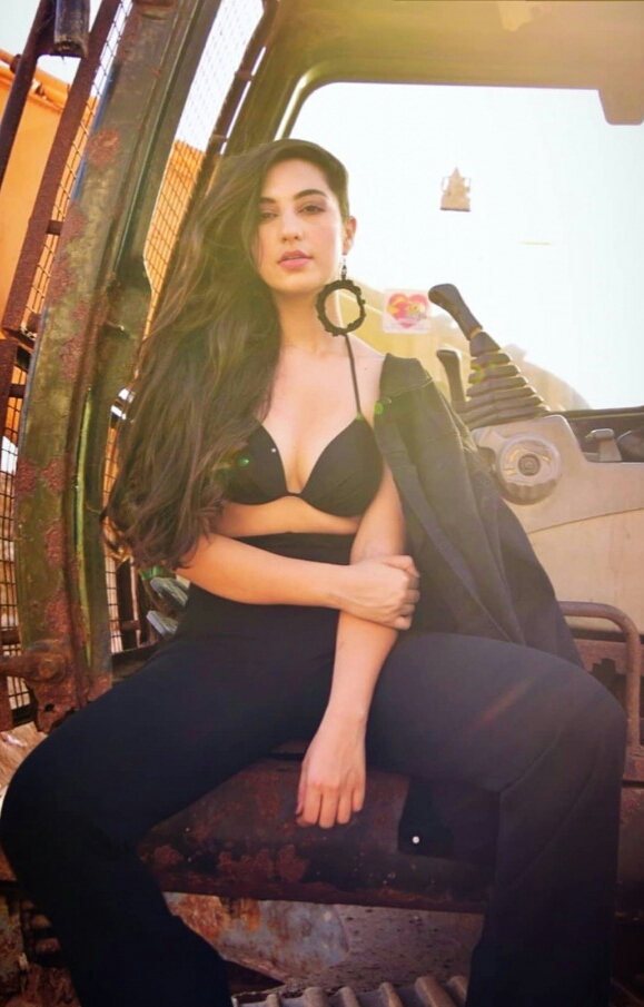 Harshita Smoking Hot In Black Sexy Dress