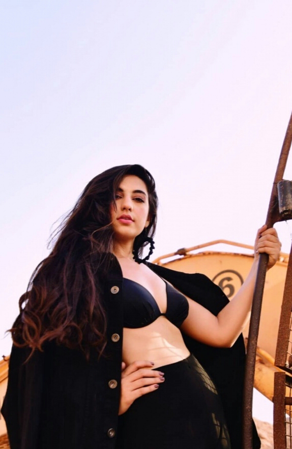 Harshita Smoking Hot In Black Sexy Dress