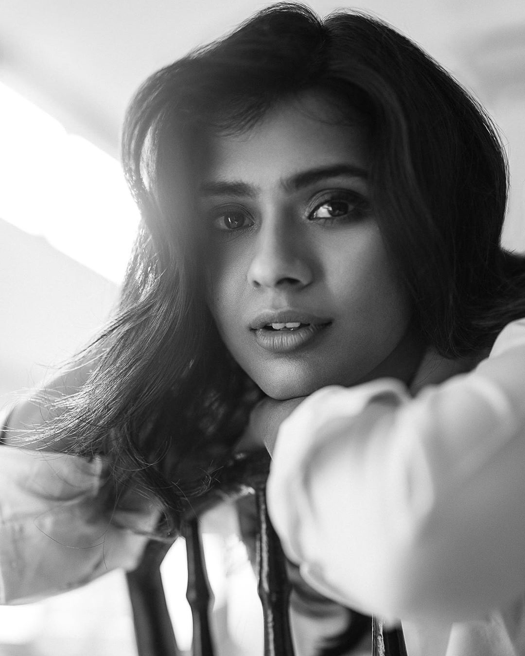Hebah Patel Hot Black And White Photoshoot