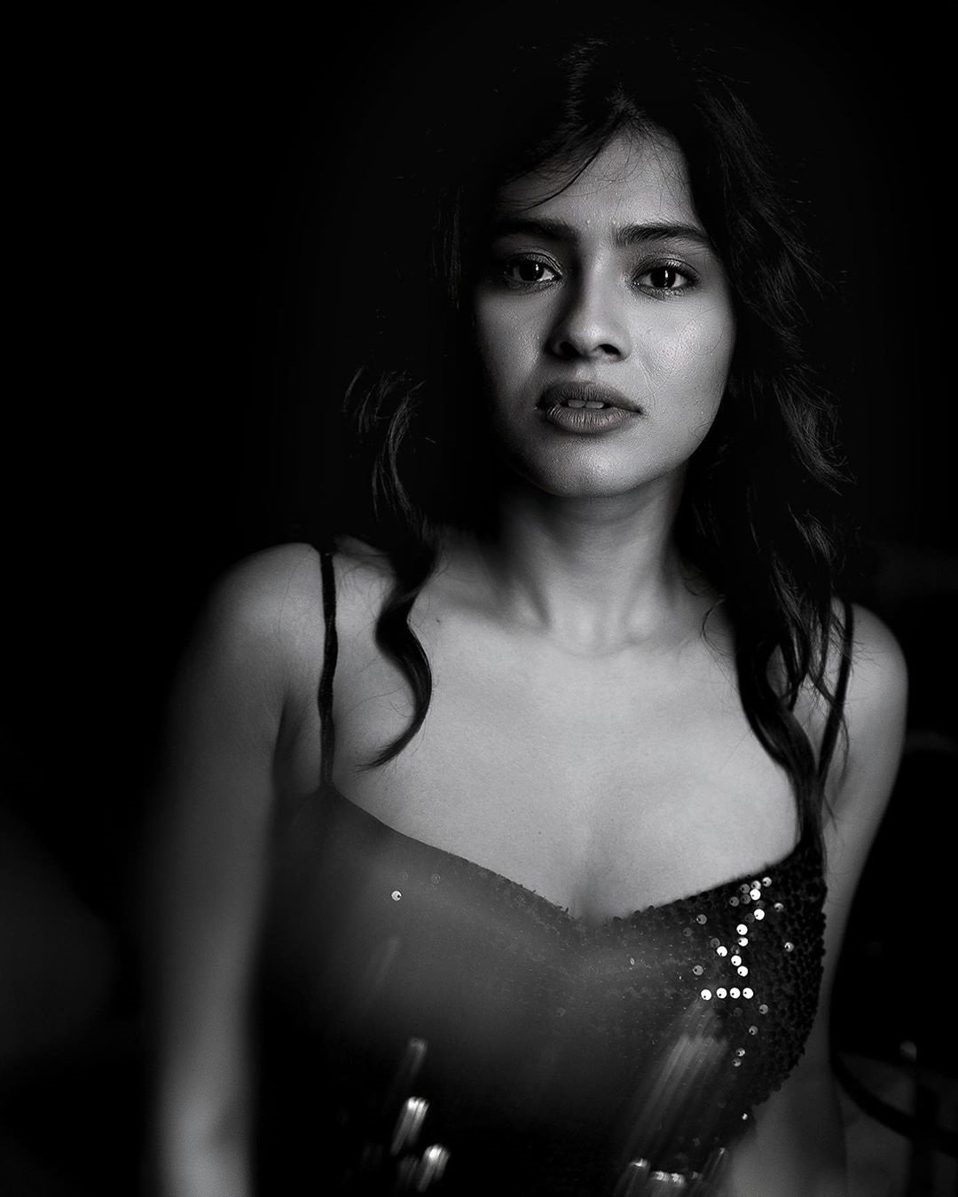 Hebah Patel Latest Hot Black And White Shoot