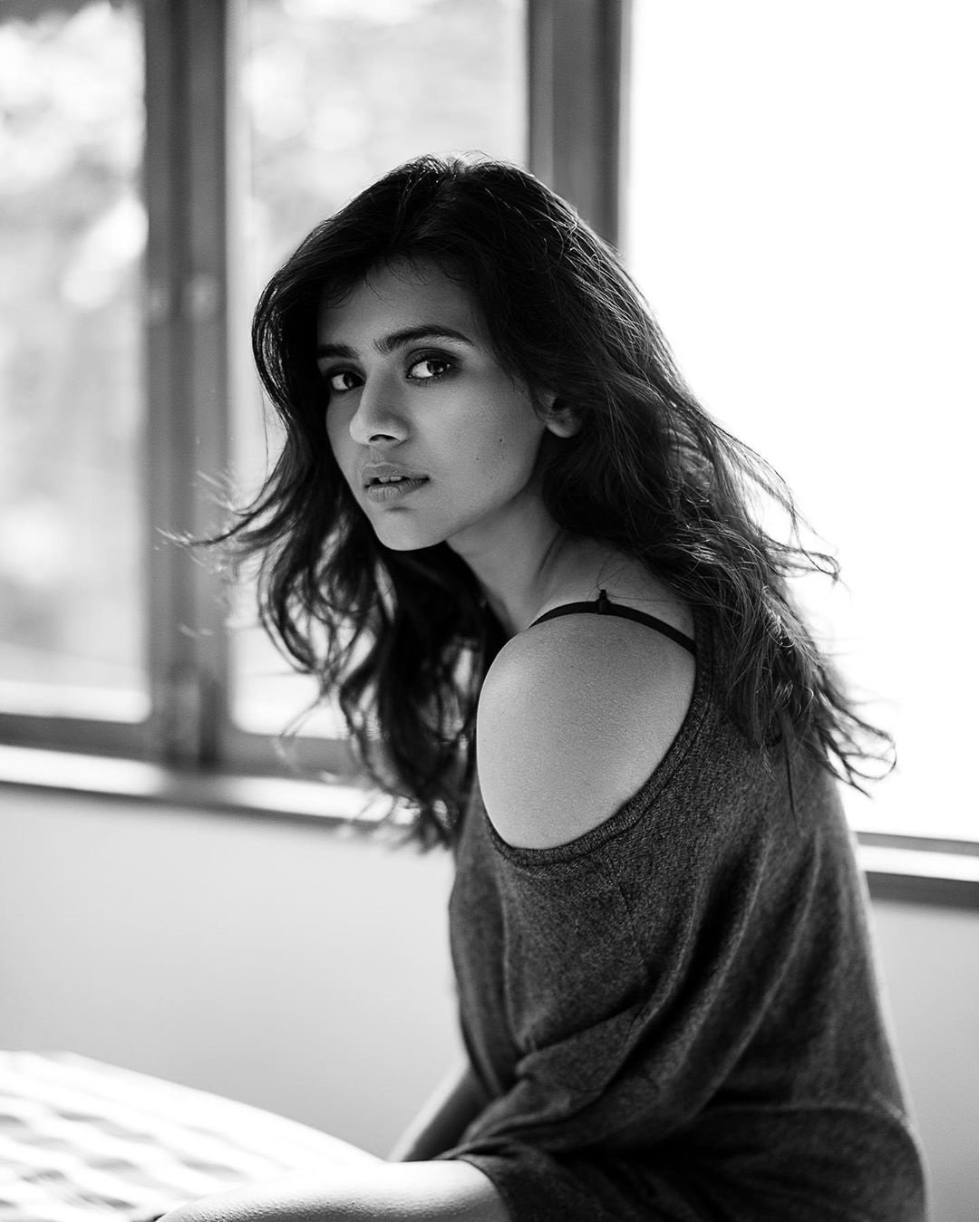 Hebah Patel Latest Hot Black And White Shoot