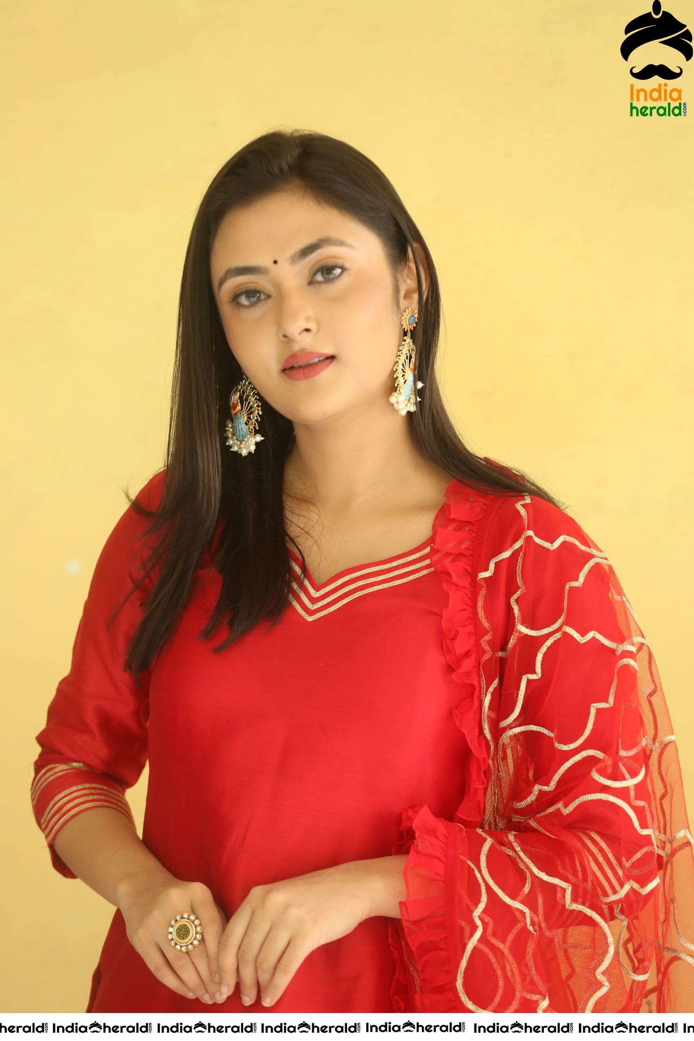 Heroine Megha Chowdhury Latest in Red Set 1