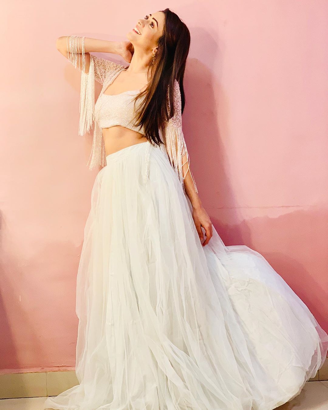 Hiba Nawab Oozing Sex Appeal In A Sexy White Dress