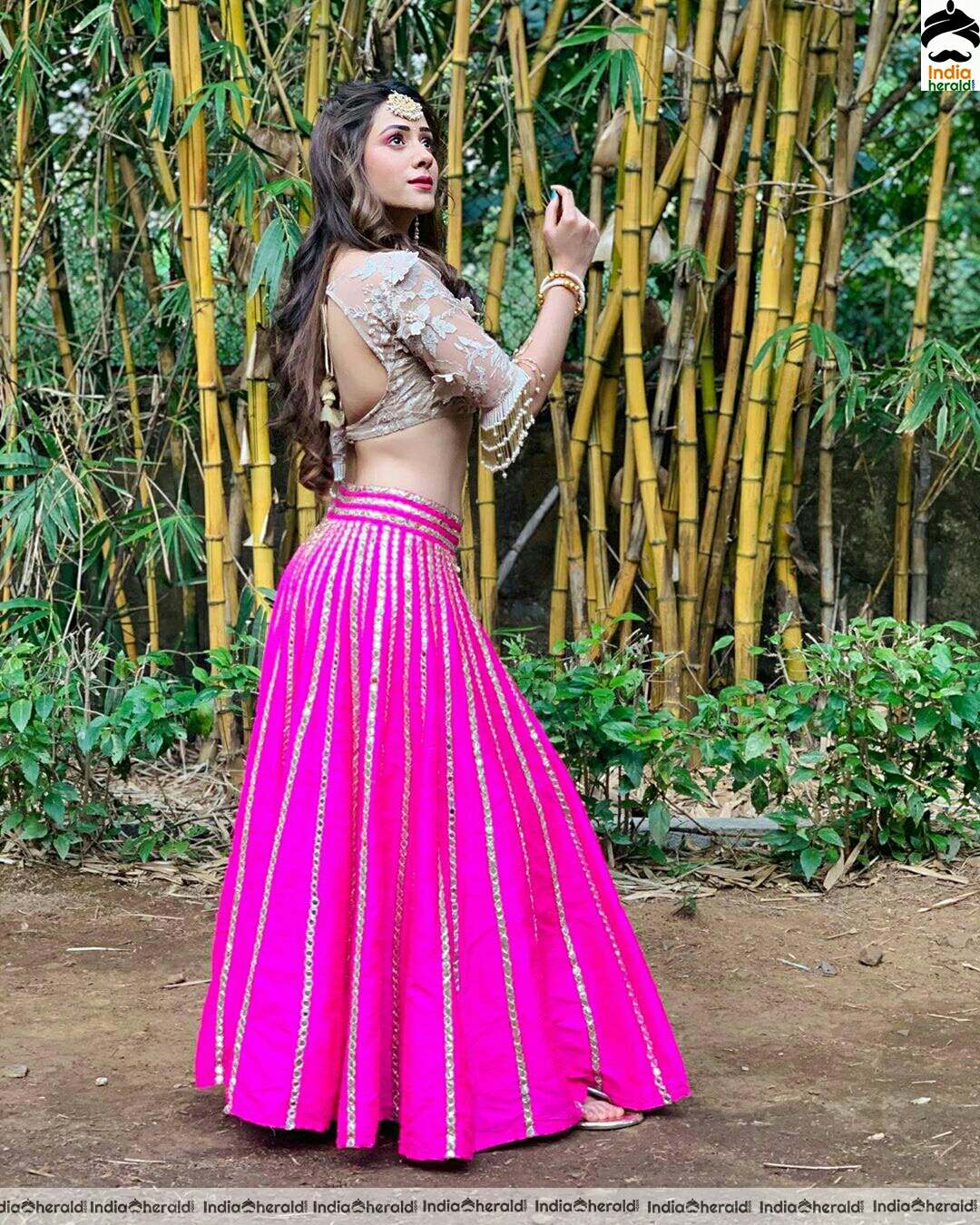 Hiba Nawab Shows Her Sexy Waistline In latest Clicks Set 2