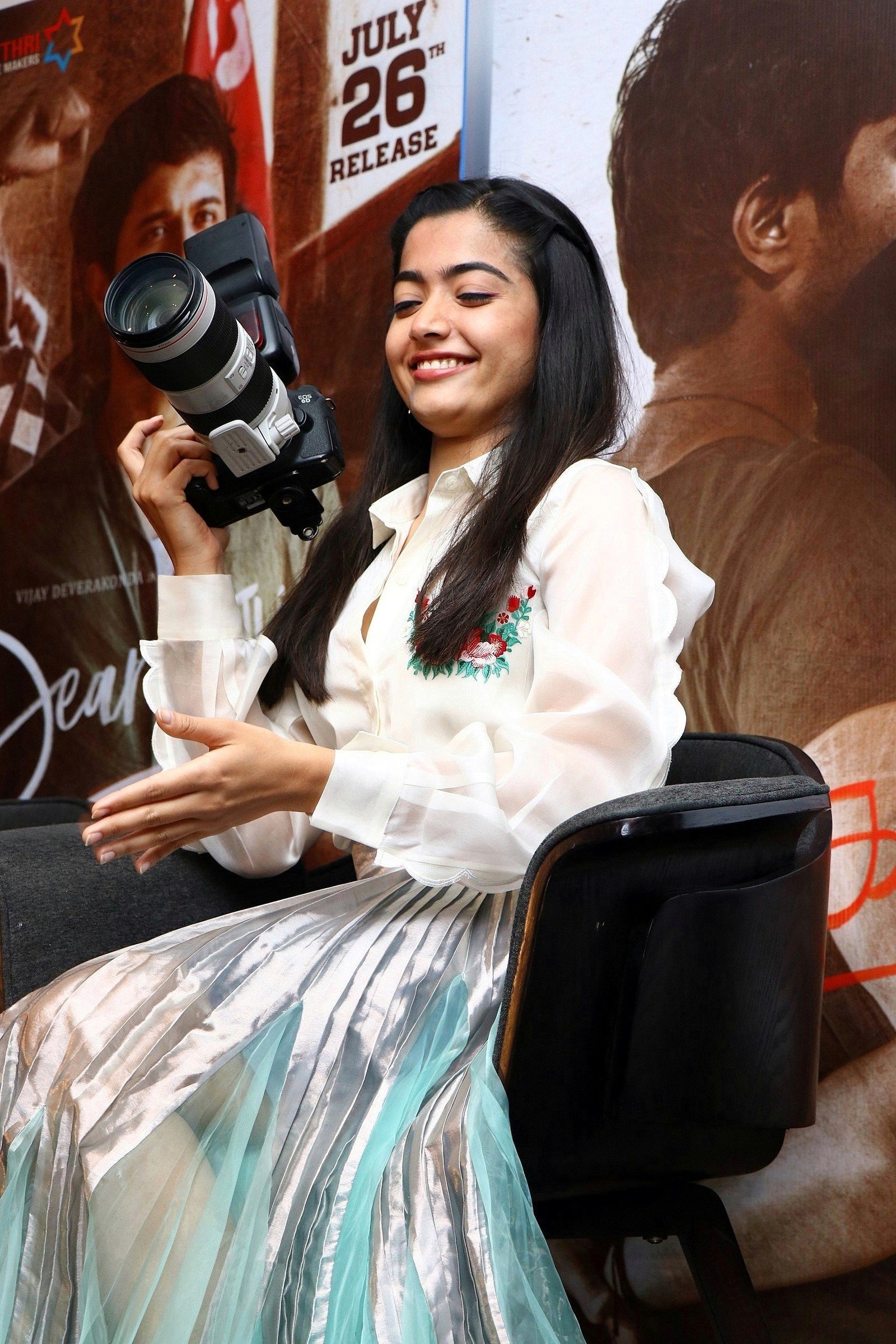 High Clarity Cute Photos Of Rashmika Mandanna Showing Various Expression Set 1