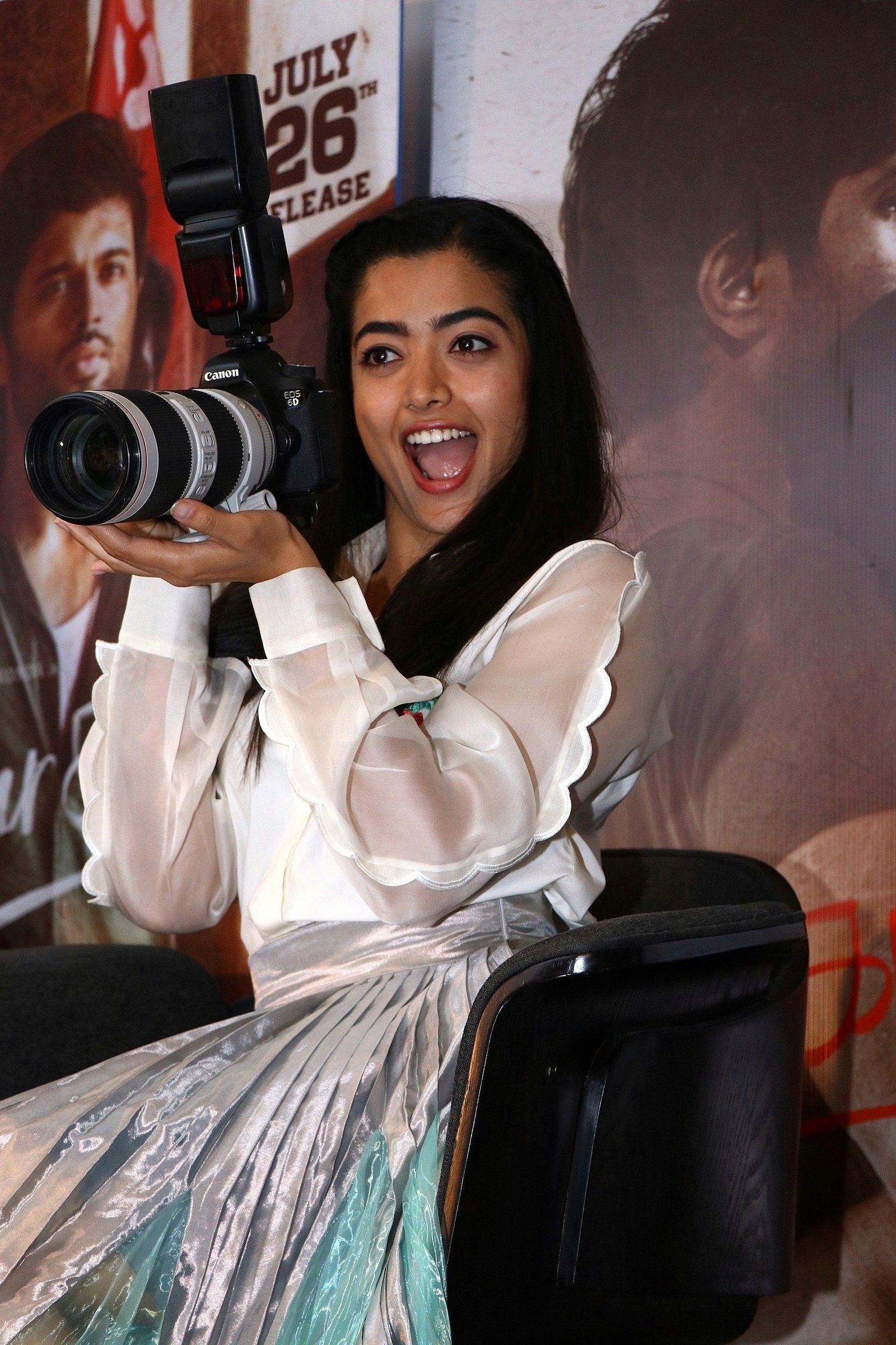 High Clarity Cute Photos Of Rashmika Mandanna Showing Various Expression Set 1