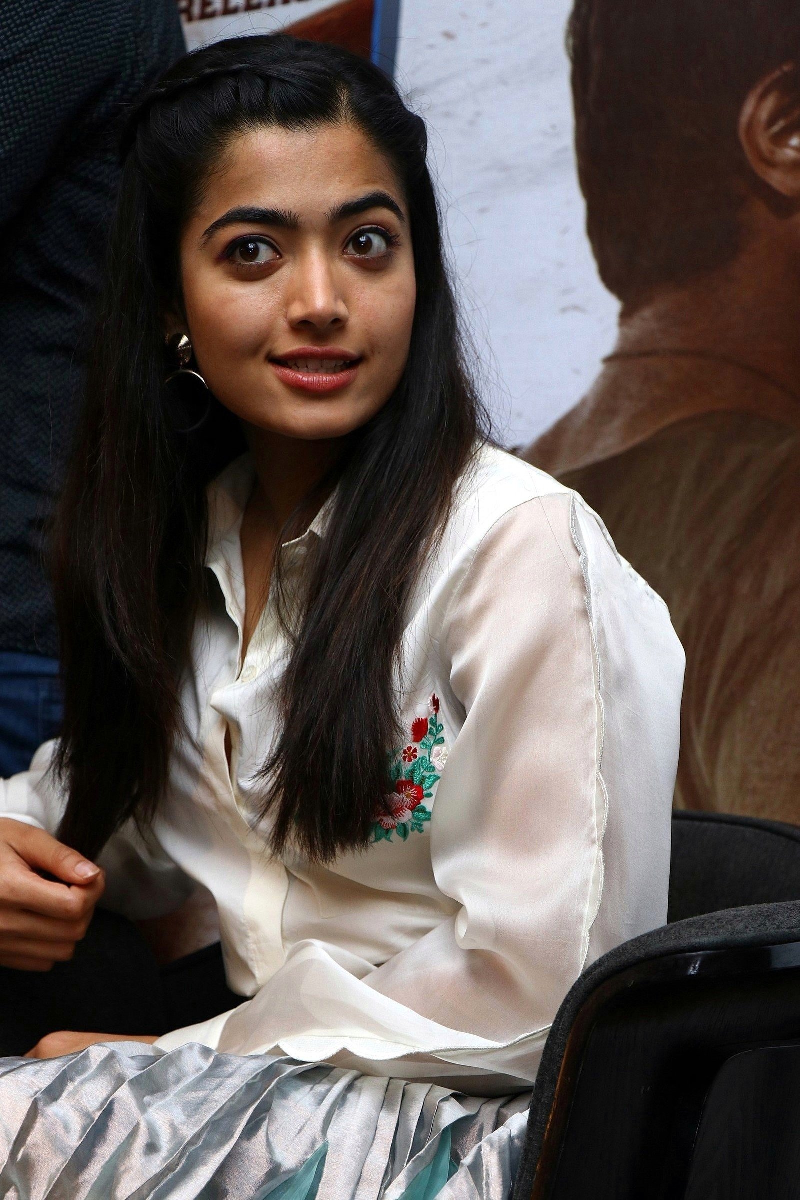 High Clarity Cute Photos Of Rashmika Mandanna Showing Various Expression Set 1