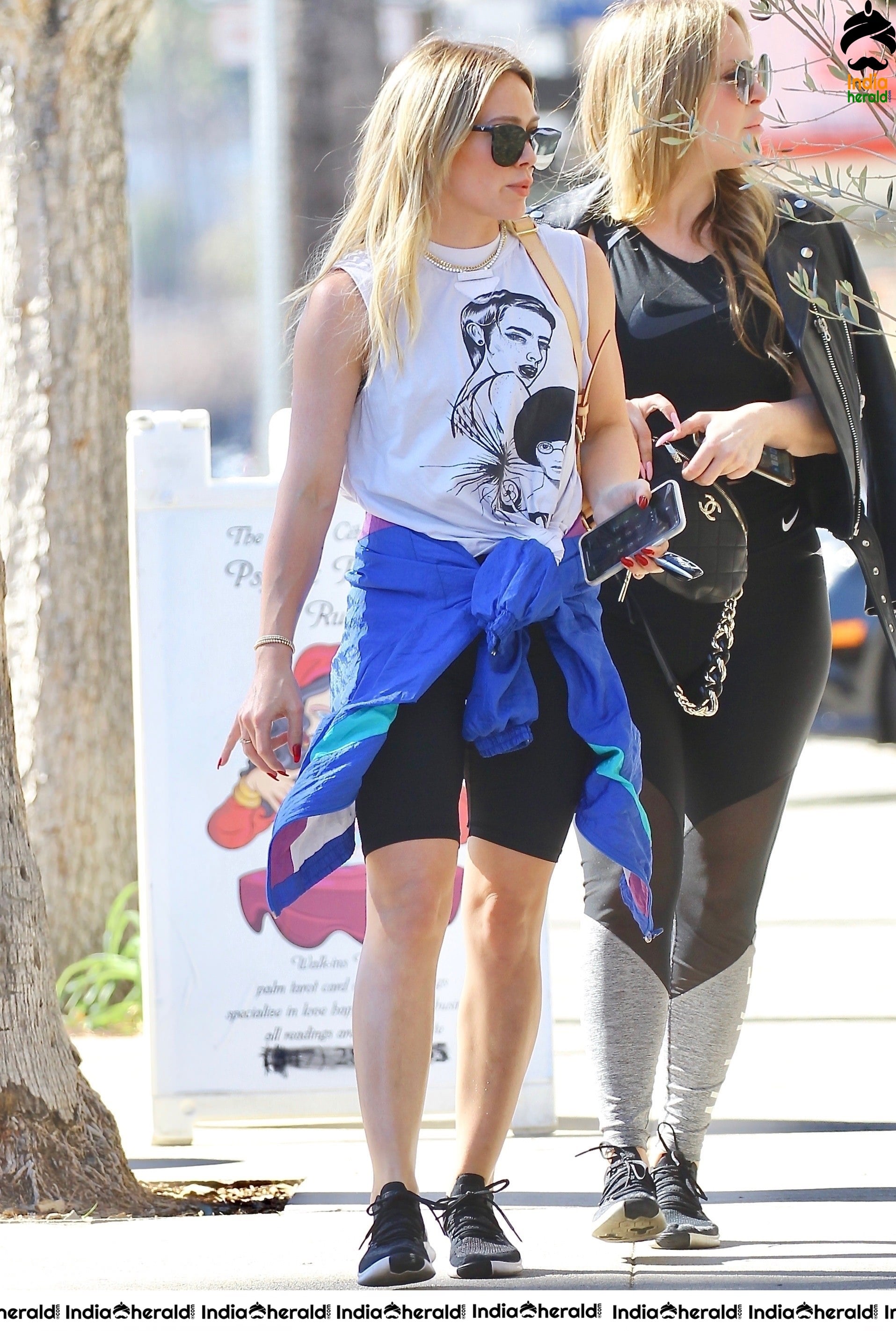 Hilary Duff Outside a gym in Studio City