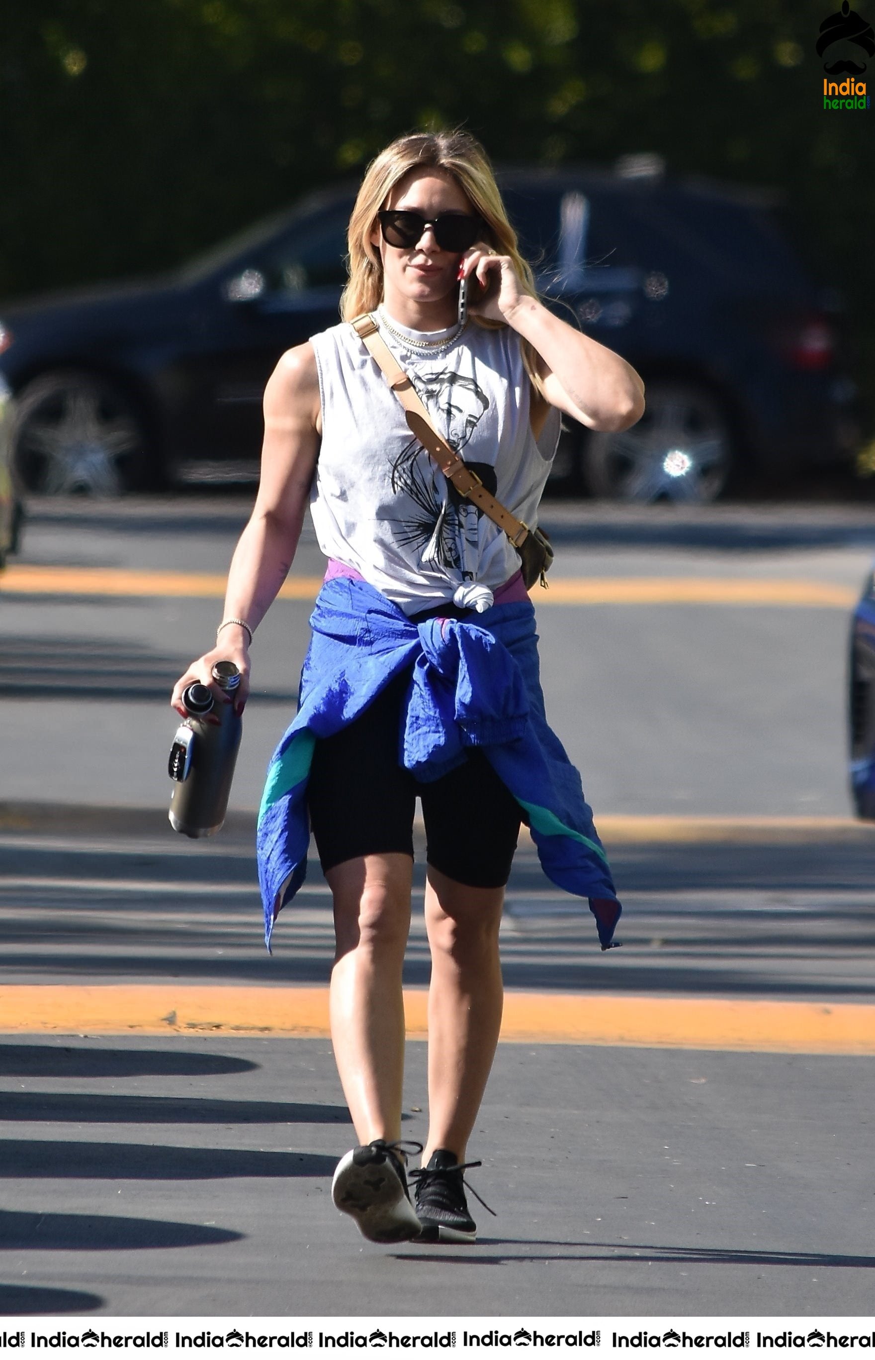Hilary Duff Outside a gym in Studio City