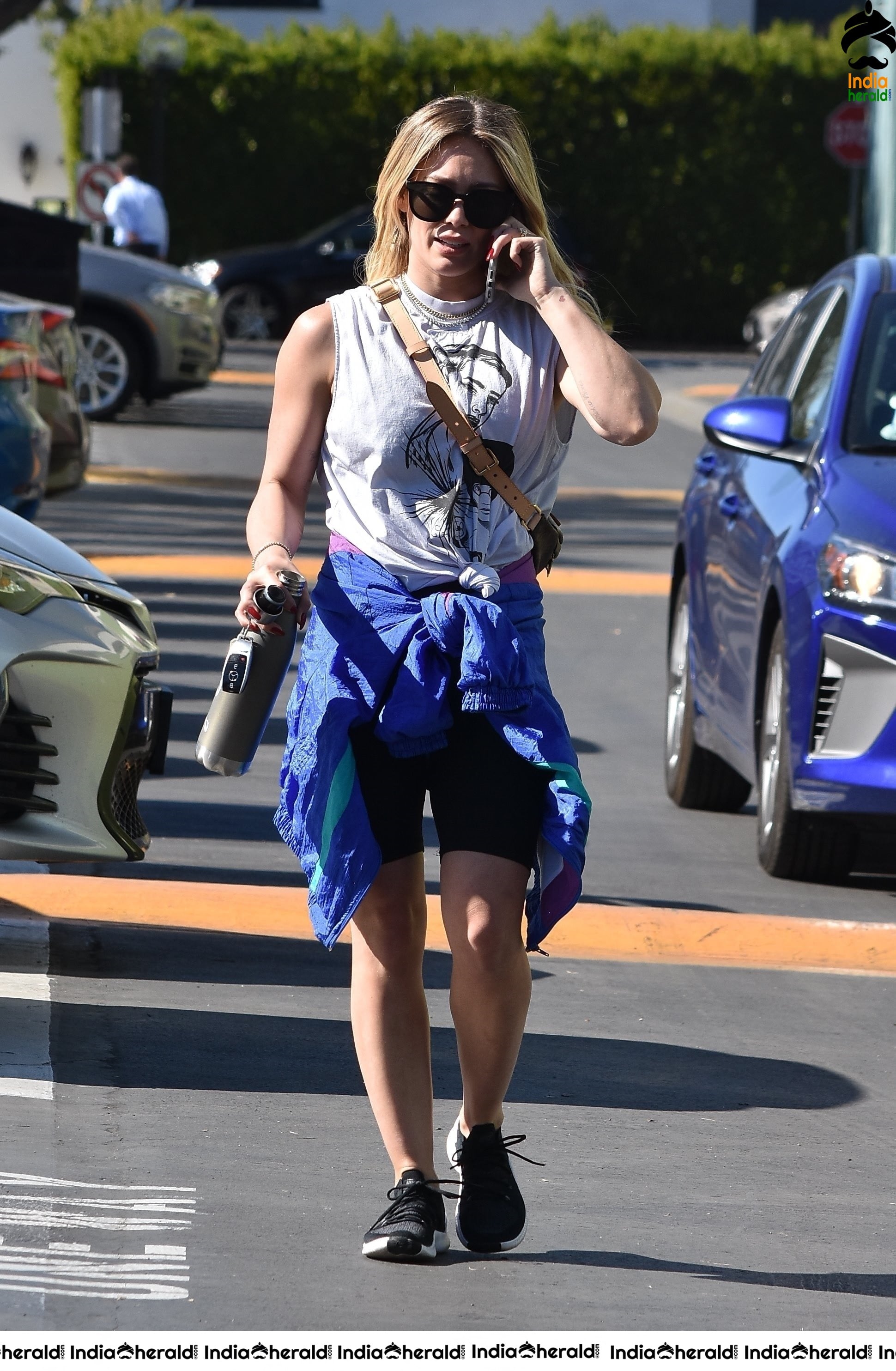 Hilary Duff Outside a gym in Studio City