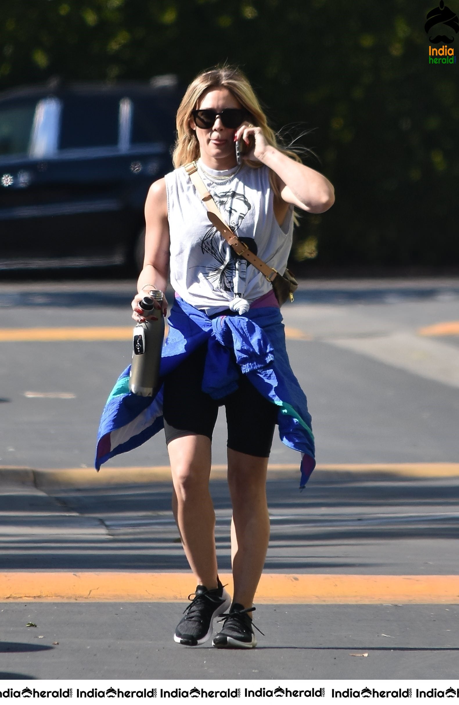 Hilary Duff Outside a gym in Studio City
