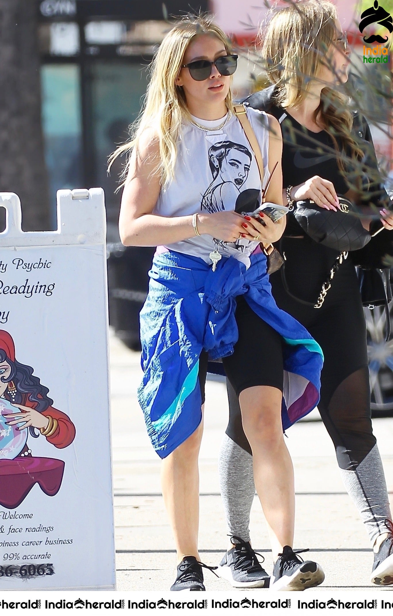 Hilary Duff Outside a gym in Studio City