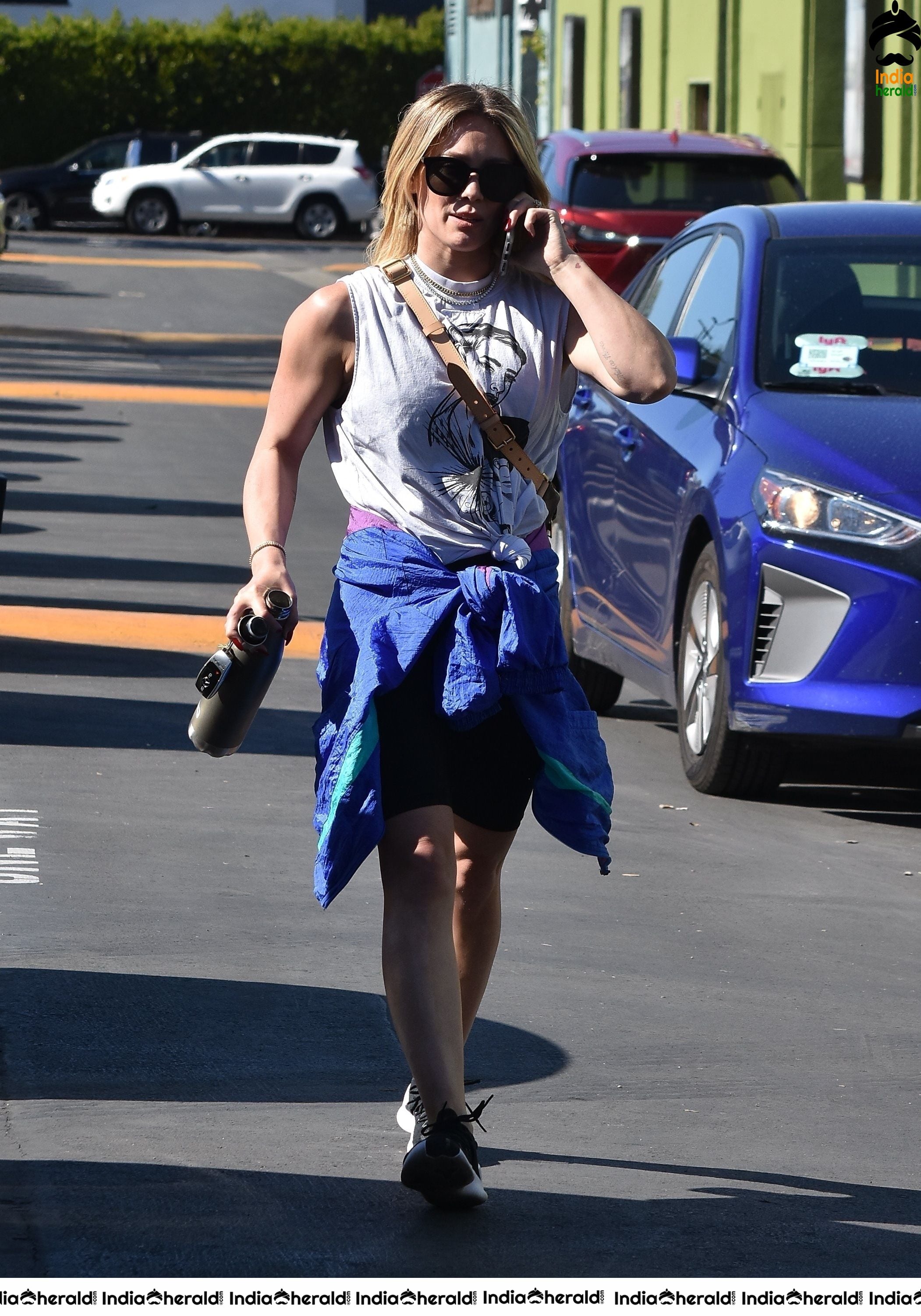 Hilary Duff Outside a gym in Studio City
