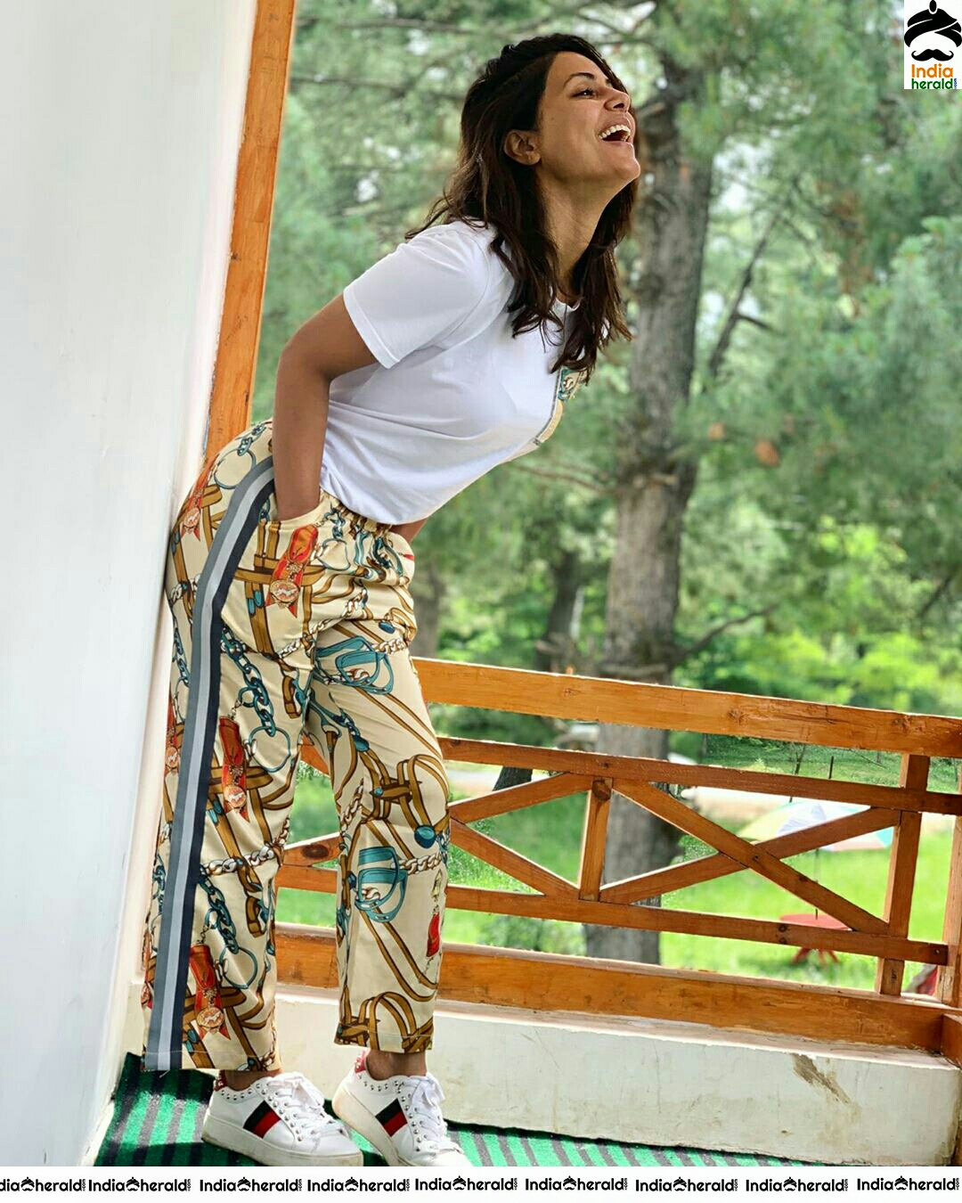Hina Khan Cute In White T Shirt Stills