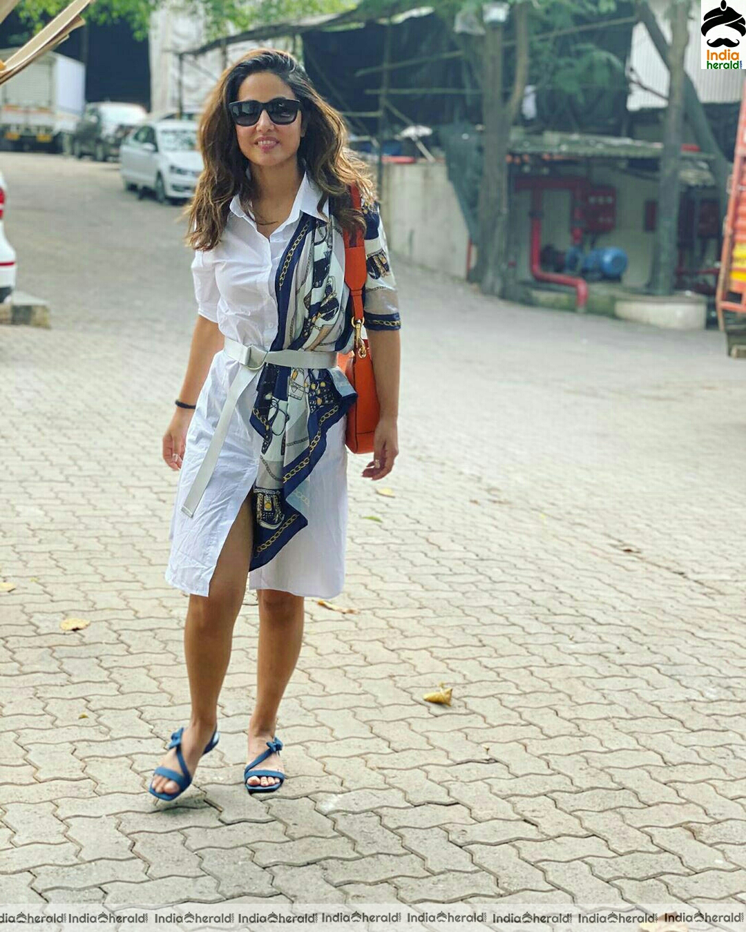 Hina Khan Latest Glam white dress stills