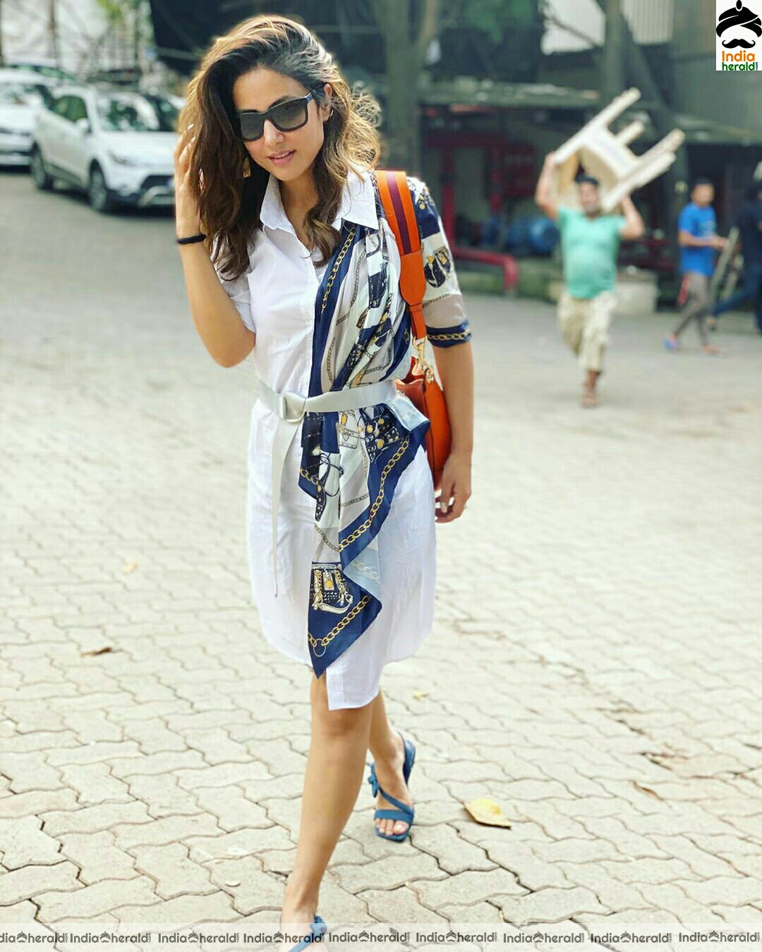 Hina Khan Latest Glam white dress stills