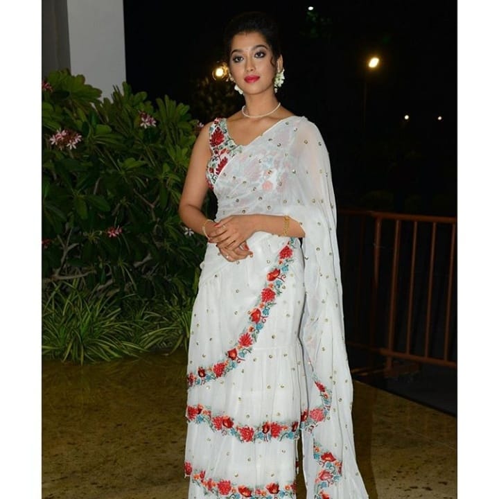 Hippi Heroine Digangana Suryavanshi In Transparent White Saree