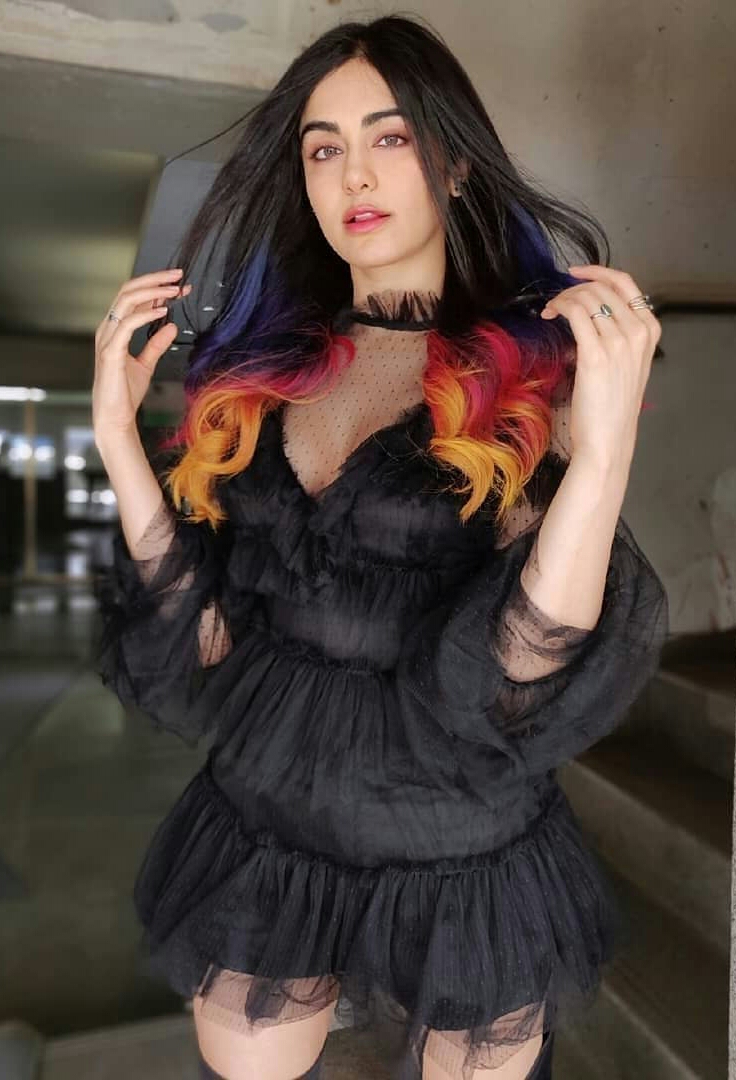 Hot Adah Sharma Gorgeous Beauty Stills In Black