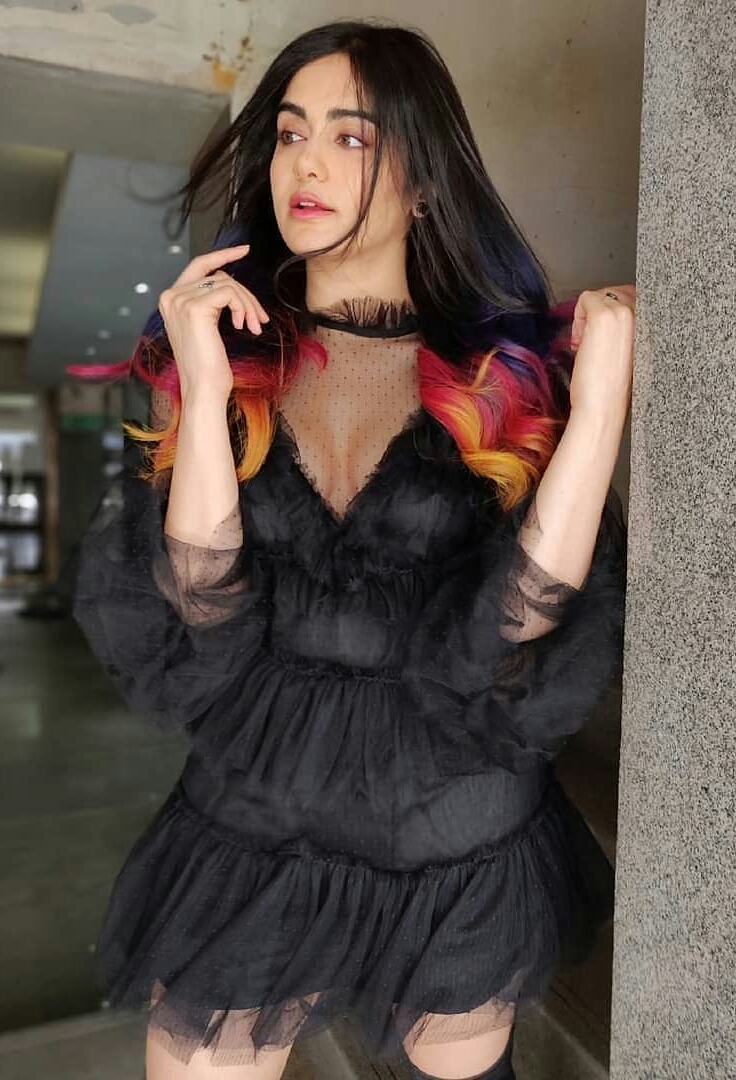 Hot Adah Sharma Gorgeous Beauty Stills In Black
